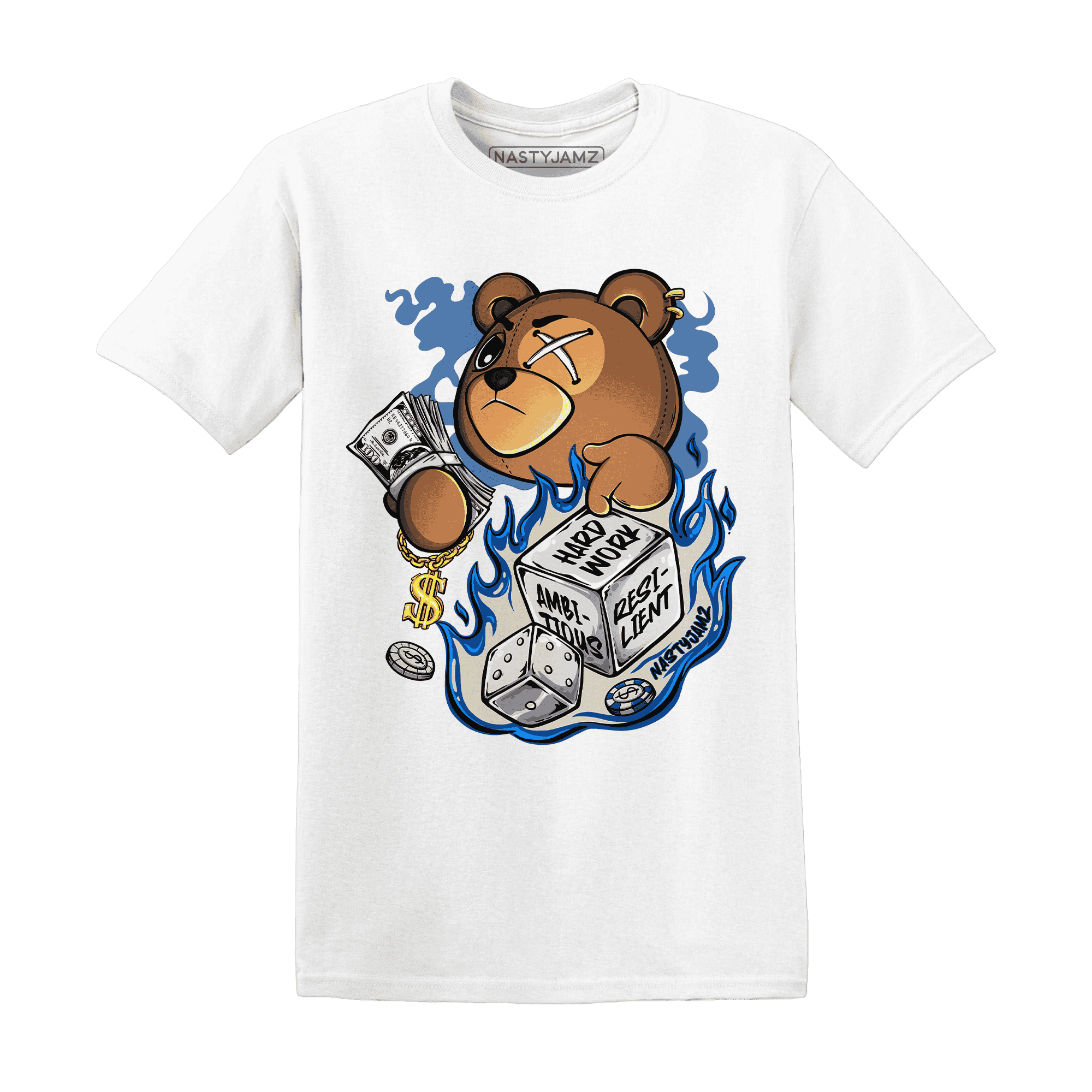 Quaiii 54 3s T Shirt Match Hustle Casino BER - NastyJamz