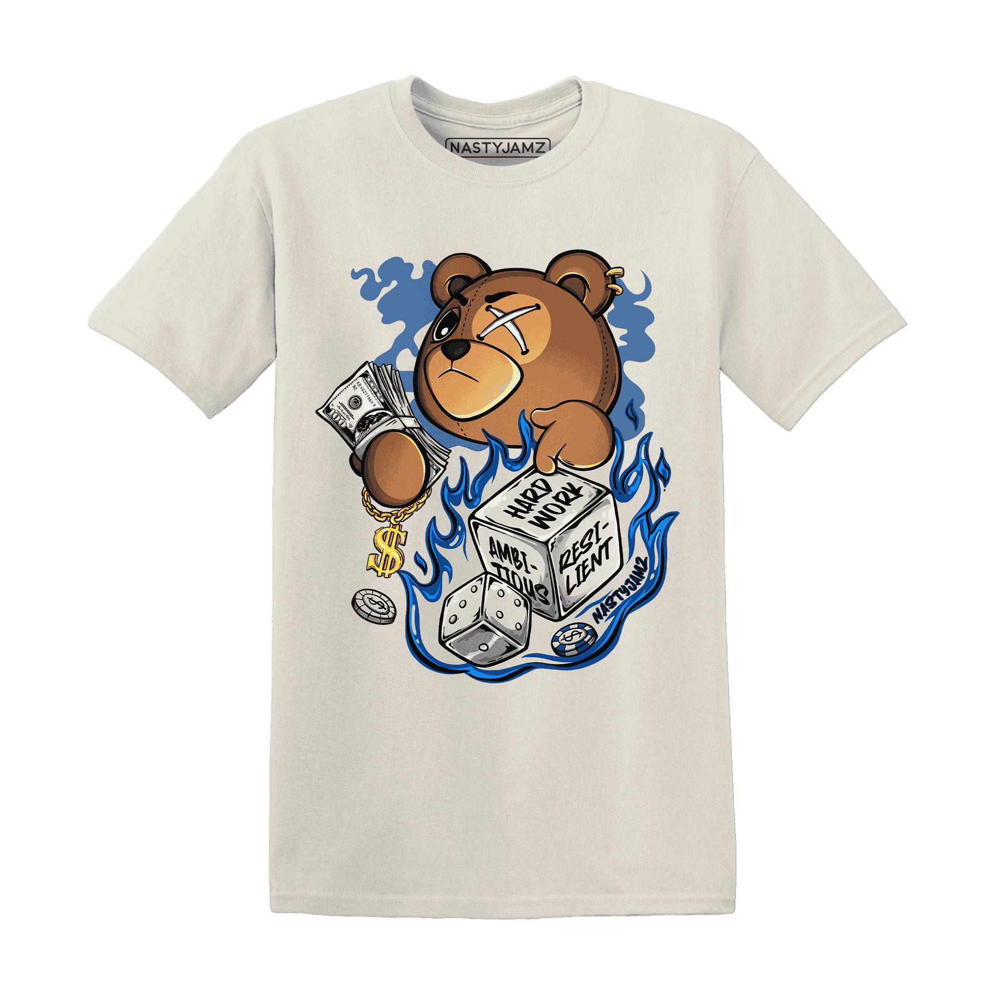 Quaiii 54 3s T Shirt Match Hustle Casino BER - NastyJamz