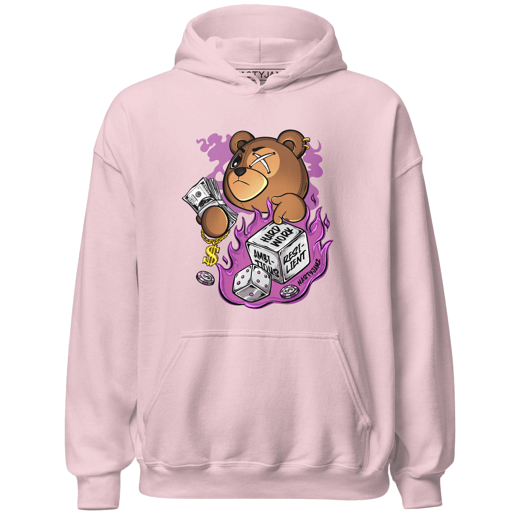 GS Hyper Violet 4s Hoodie Match Hustle Casino BER - NastyJamz