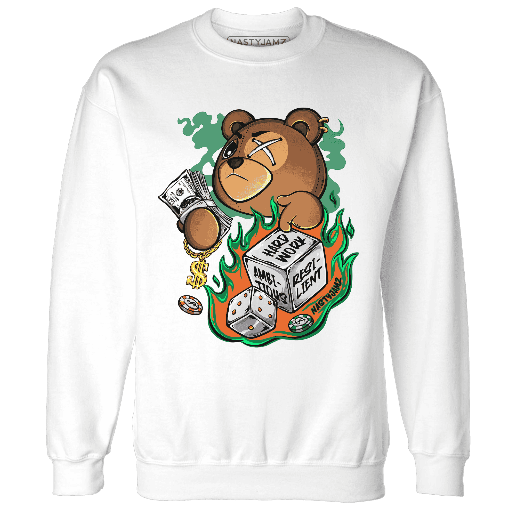 MAM Hurricanes 5s Sweatshirt Match Hustle Casino BER - NastyJamz