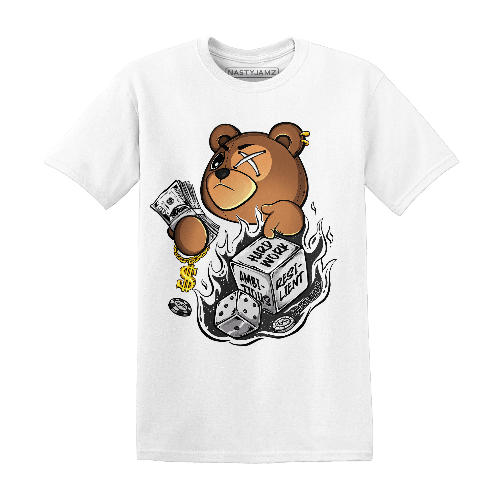 Reverse Oreo 6s T Shirt Match Hustle Casino BER - NastyJamz