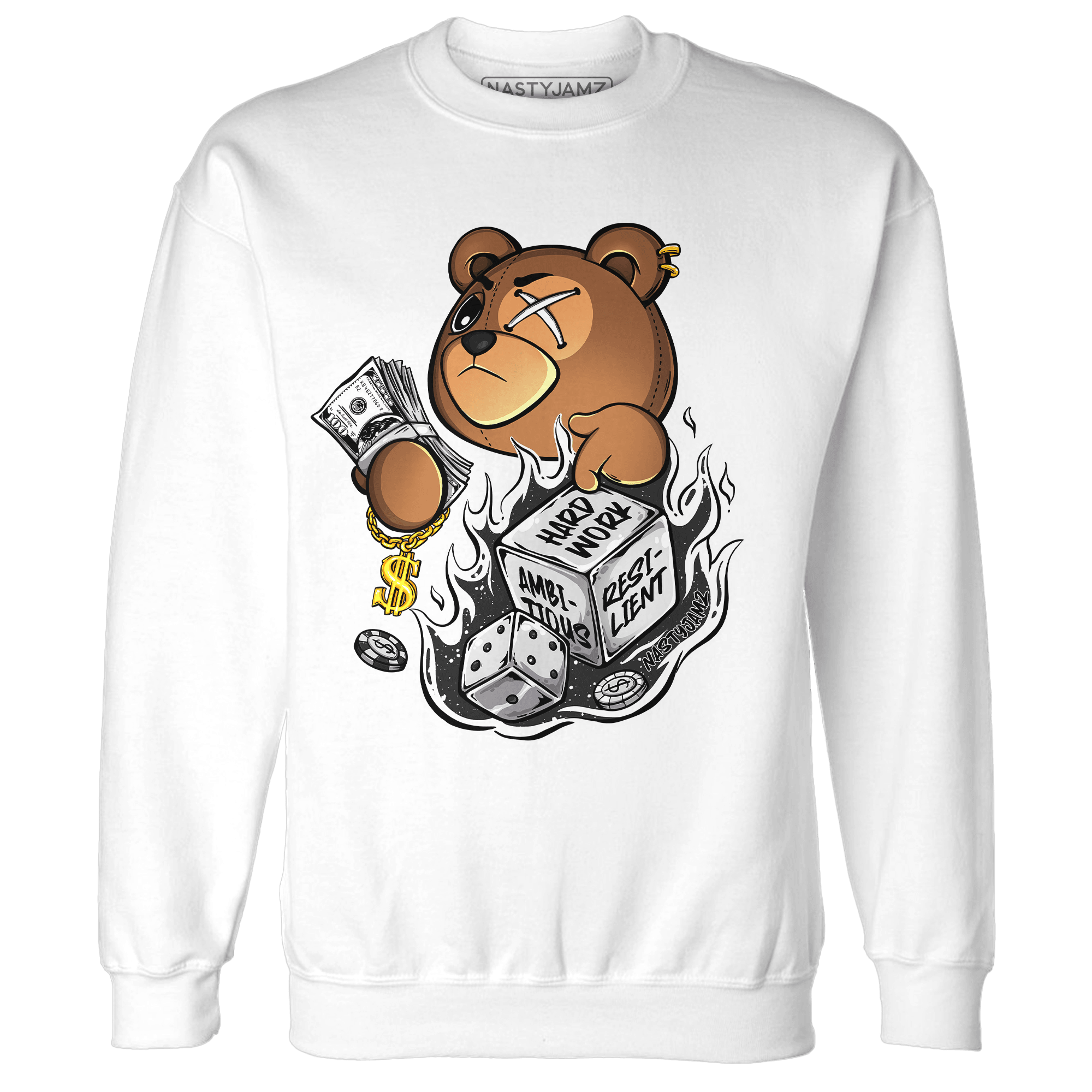 Reverse Oreo 6s Sweatshirt Match Hustle Casino BER - NastyJamz