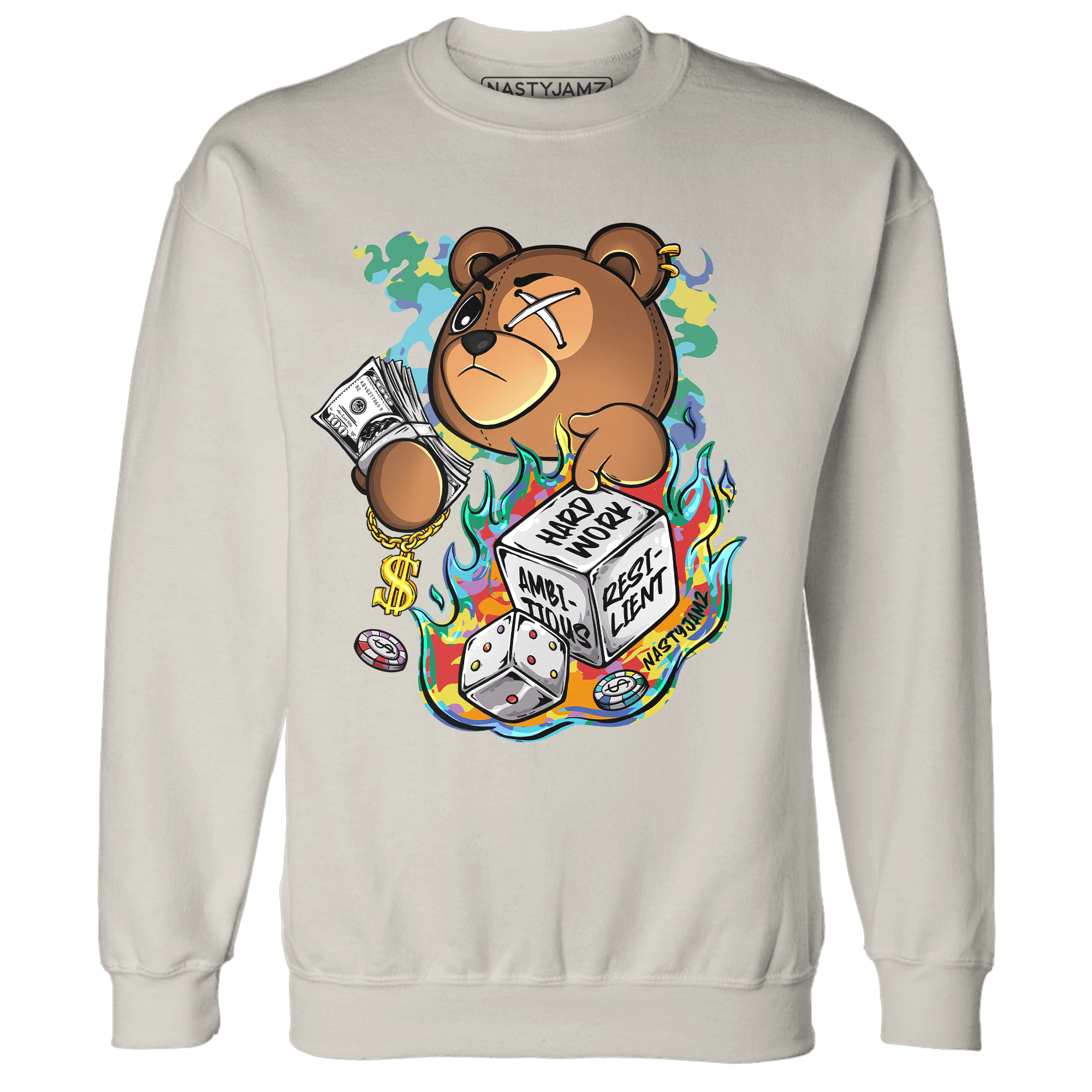 Mid GS Six Championships 1s Sweatshirt Match Hustle Casino BER - NastyJamz