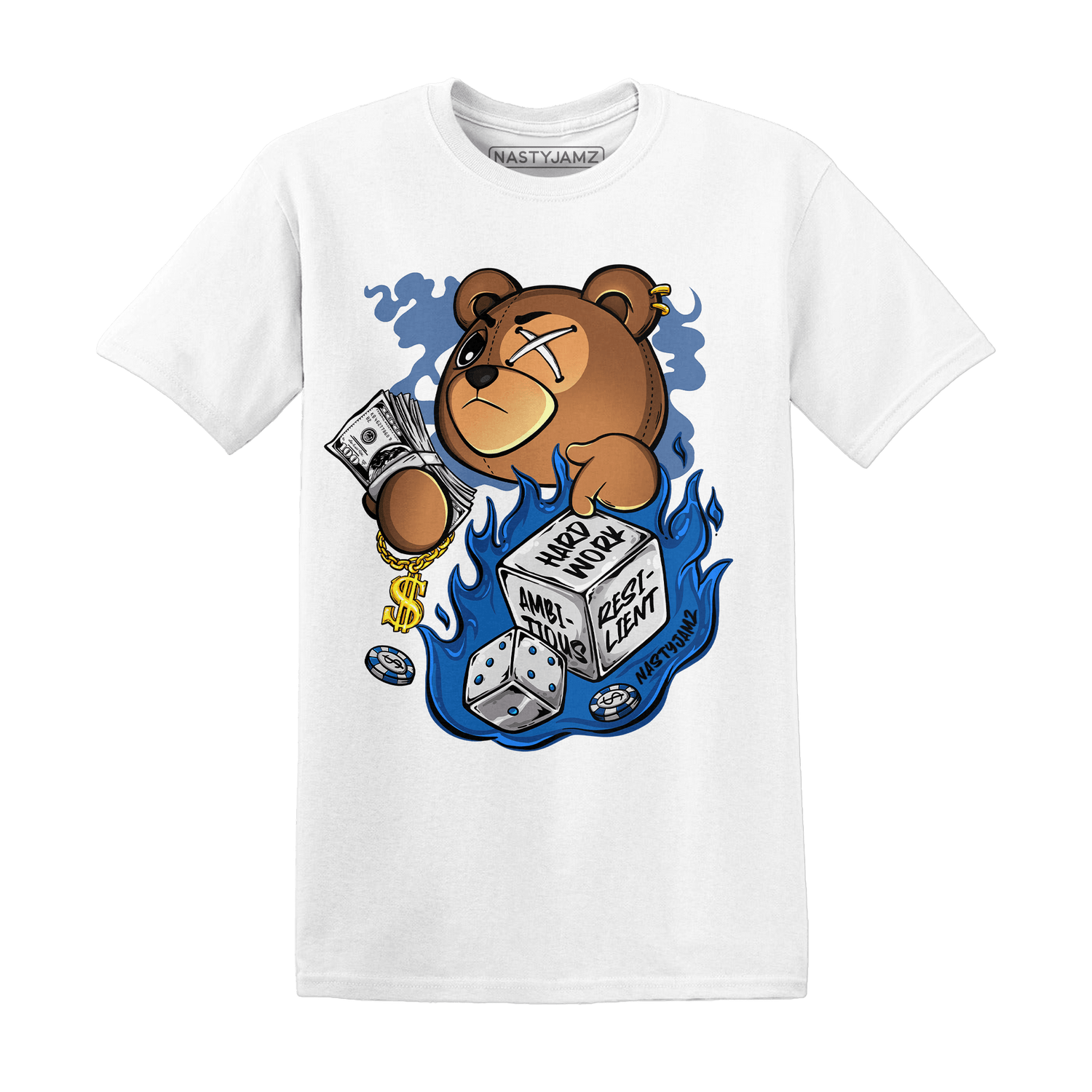 Royal Reimagined 1s T Shirt Match Hustle Casino BER - NastyJamz