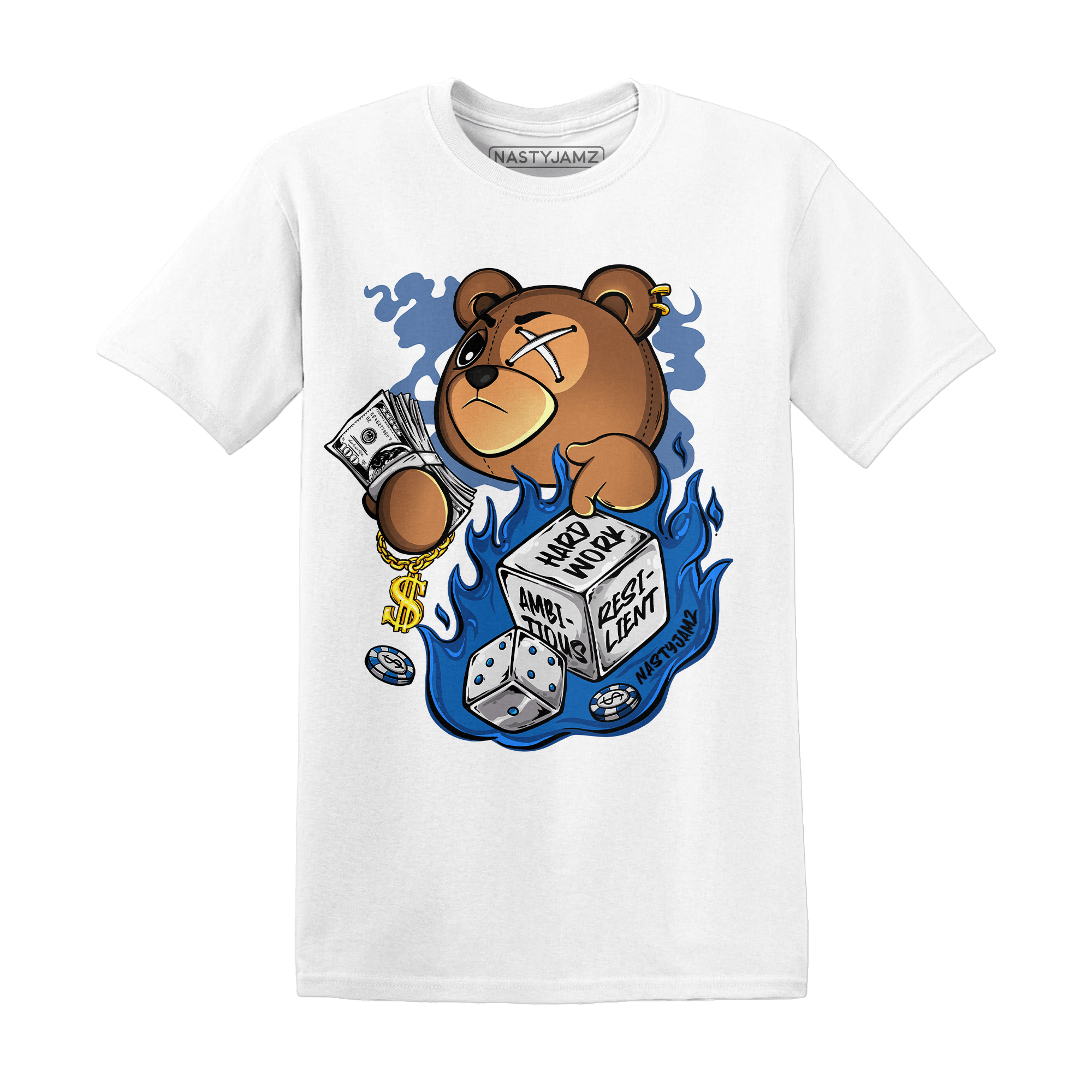 Royal Reimagined 1s T Shirt Match Hustle Casino BER - NastyJamz