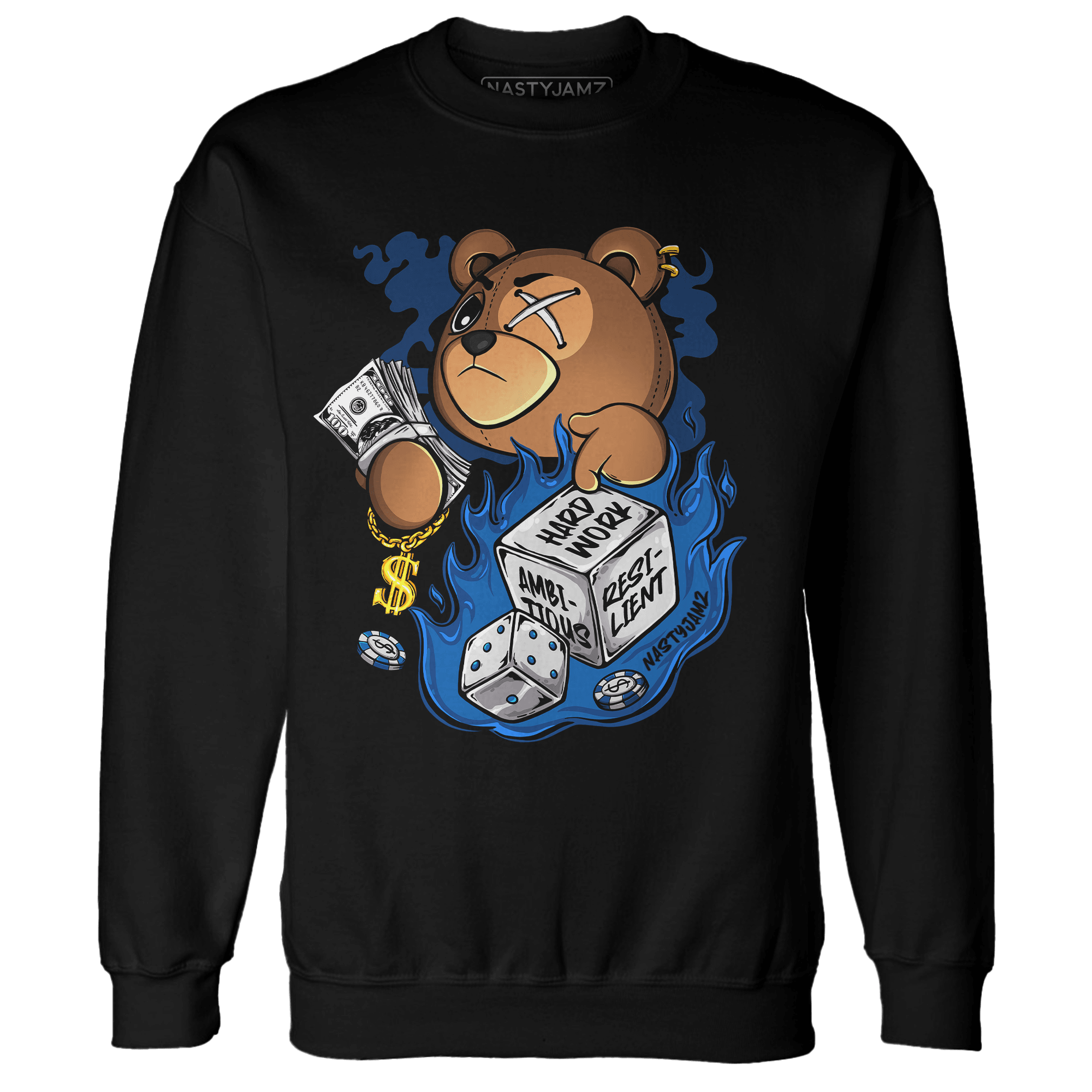 Royal Reimagined 1s Sweatshirt Match Hustle Casino BER - NastyJamz