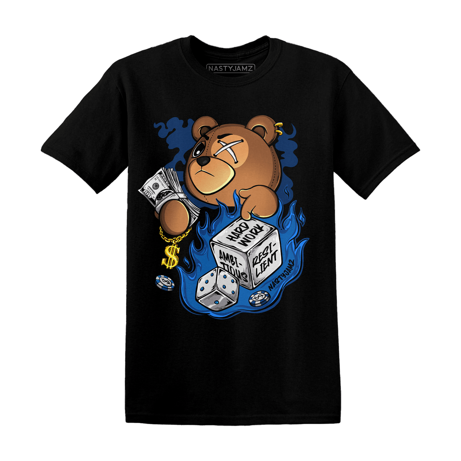 Royal Reimagined 1s T Shirt Match Hustle Casino BER - NastyJamz
