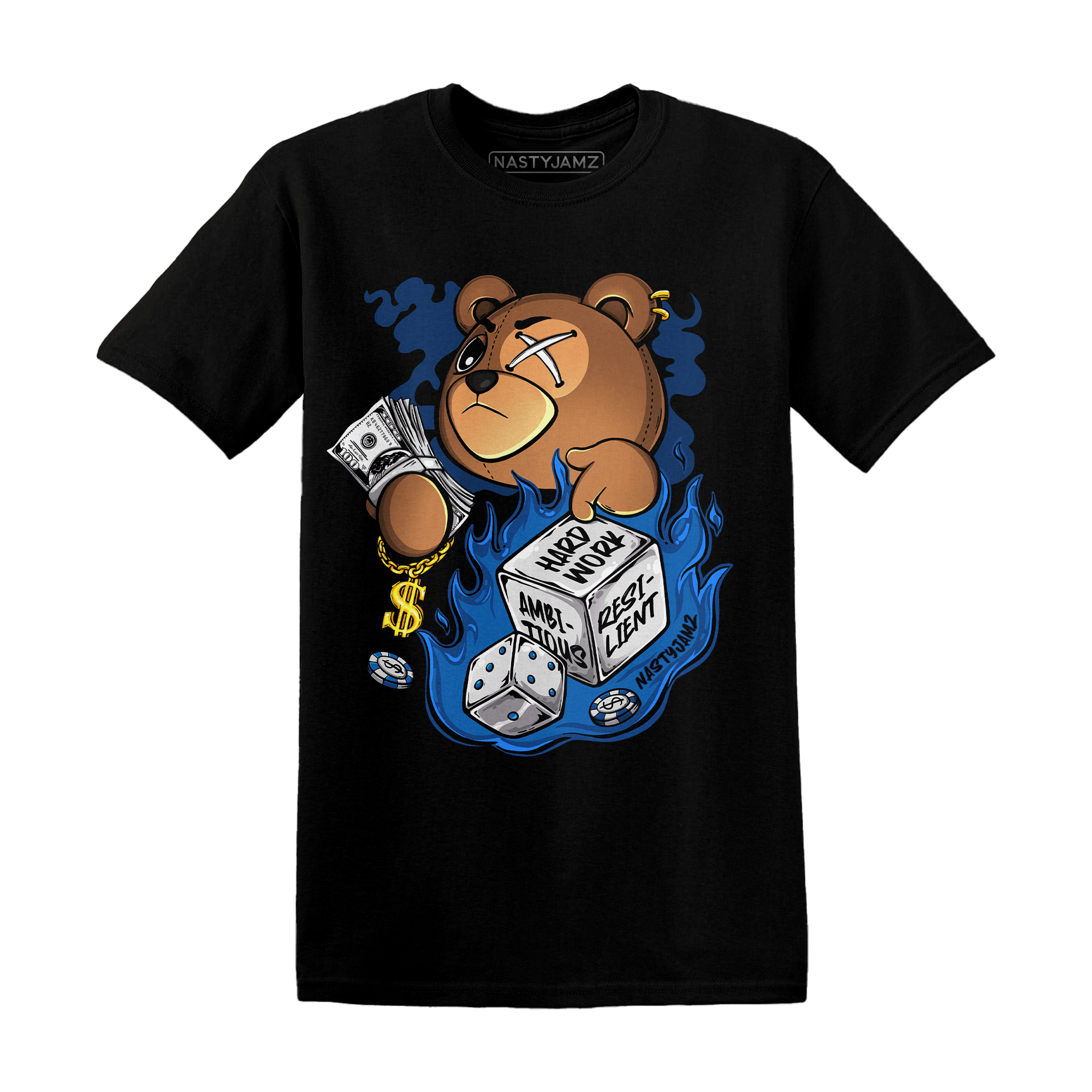 Royal Reimagined 1s T Shirt Match Hustle Casino BER - NastyJamz