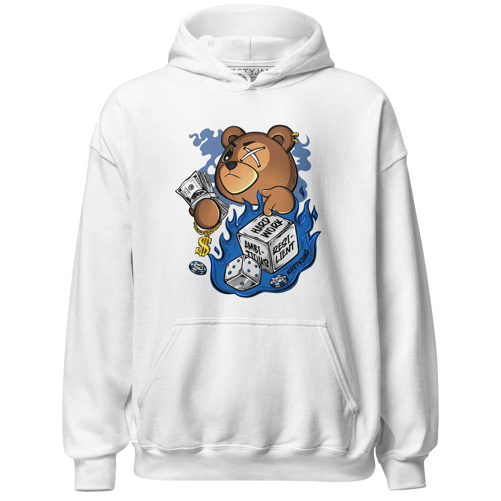 Royal Reimagined 1s Hoodie Match Hustle Casino BER - NastyJamz