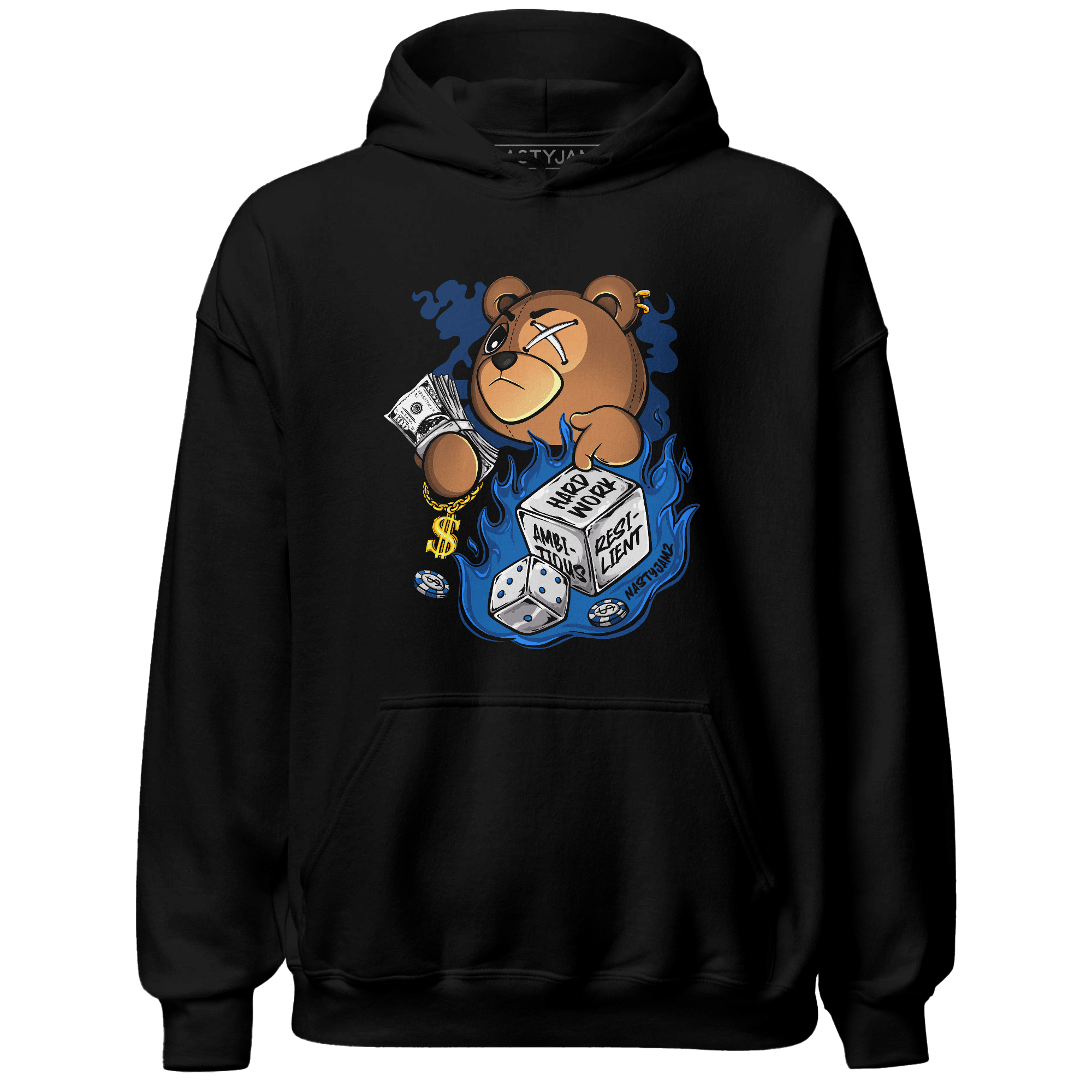 Royal Reimagined 1s Hoodie Match Hustle Casino BER - NastyJamz