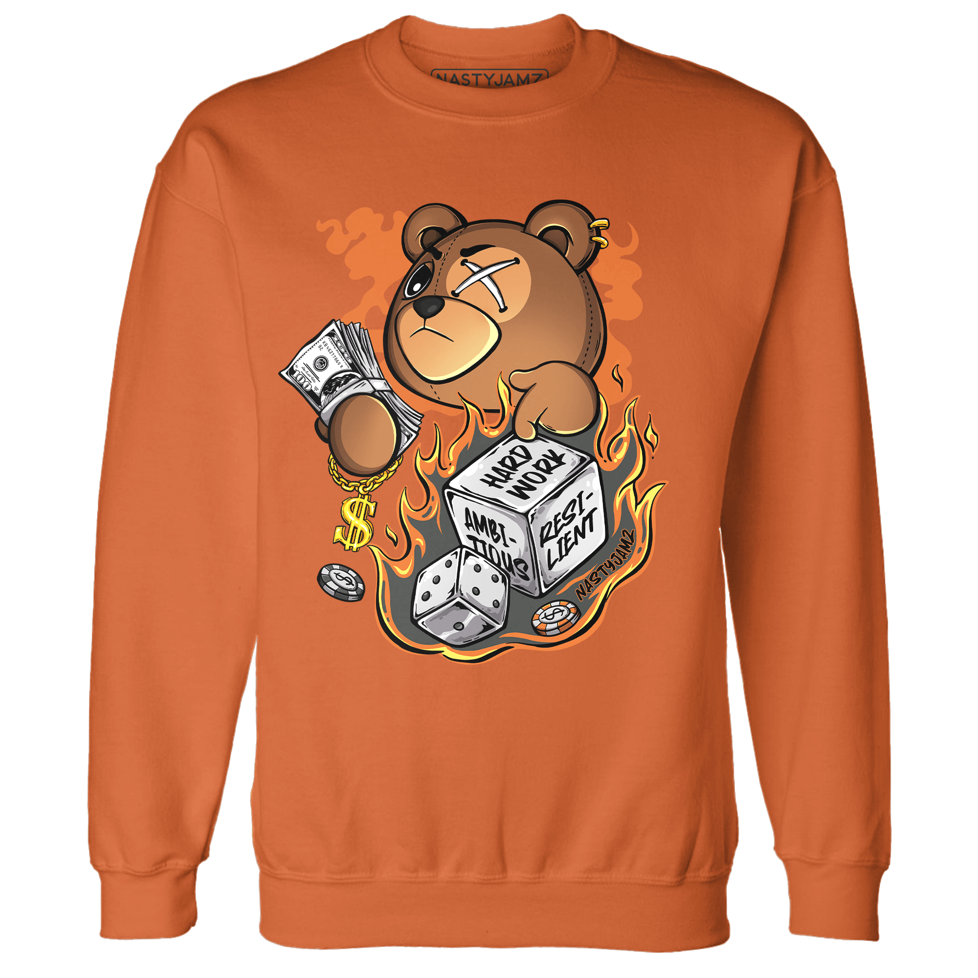 Fear Pack 3s Sweatshirt Match Hustle Casino BER - NastyJamz