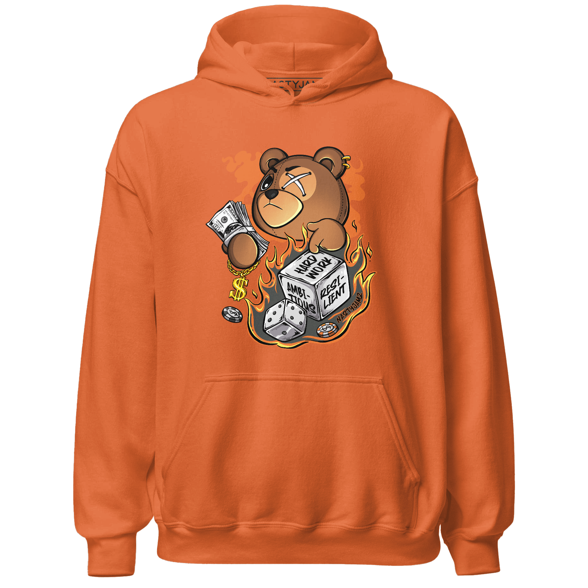 Fear Pack 3s Hoodie Match Hustle Casino BER - NastyJamz