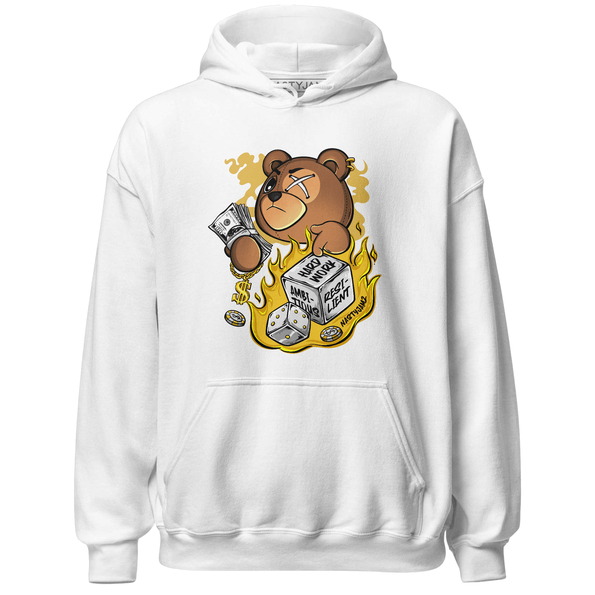 Yellow Ochre 6s Hoodie Match Hustle Casino BER - NastyJamz