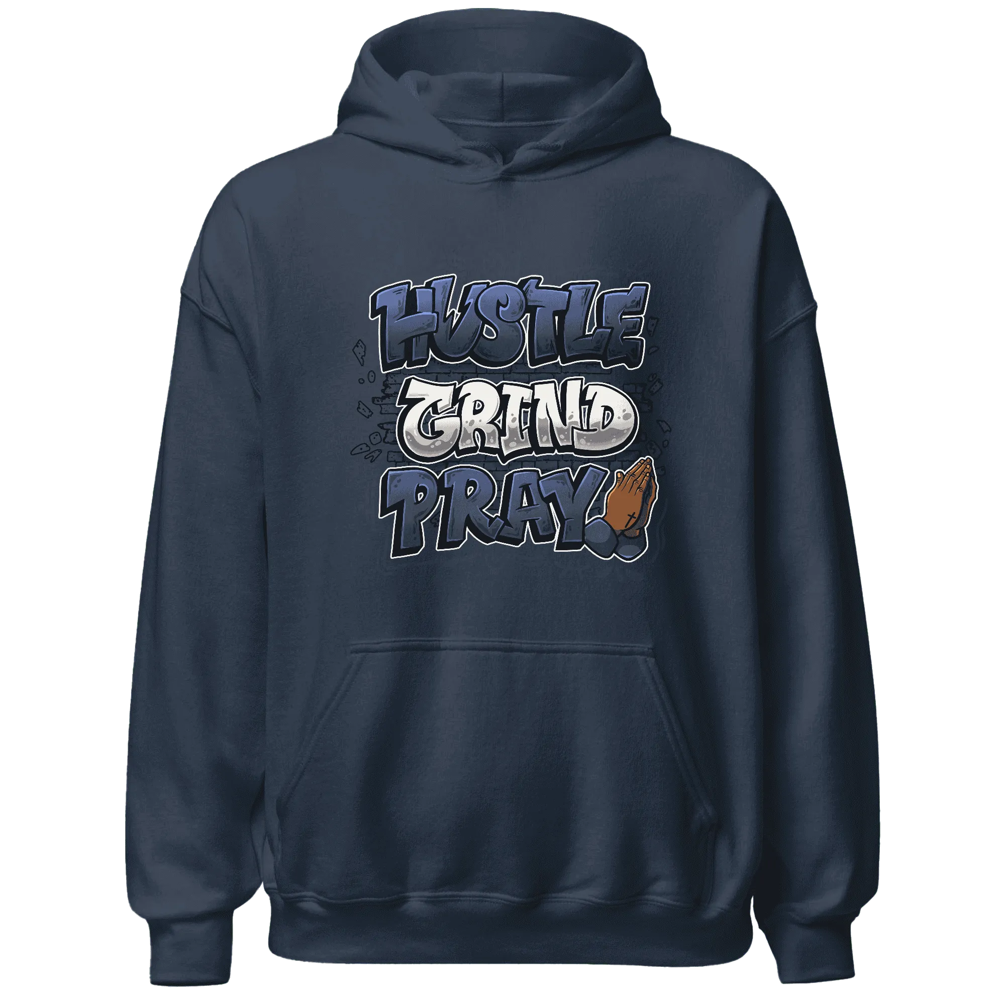 Low-Diffused-Blue-11s-Hoodie-Match-Hustle-Grind-Pray