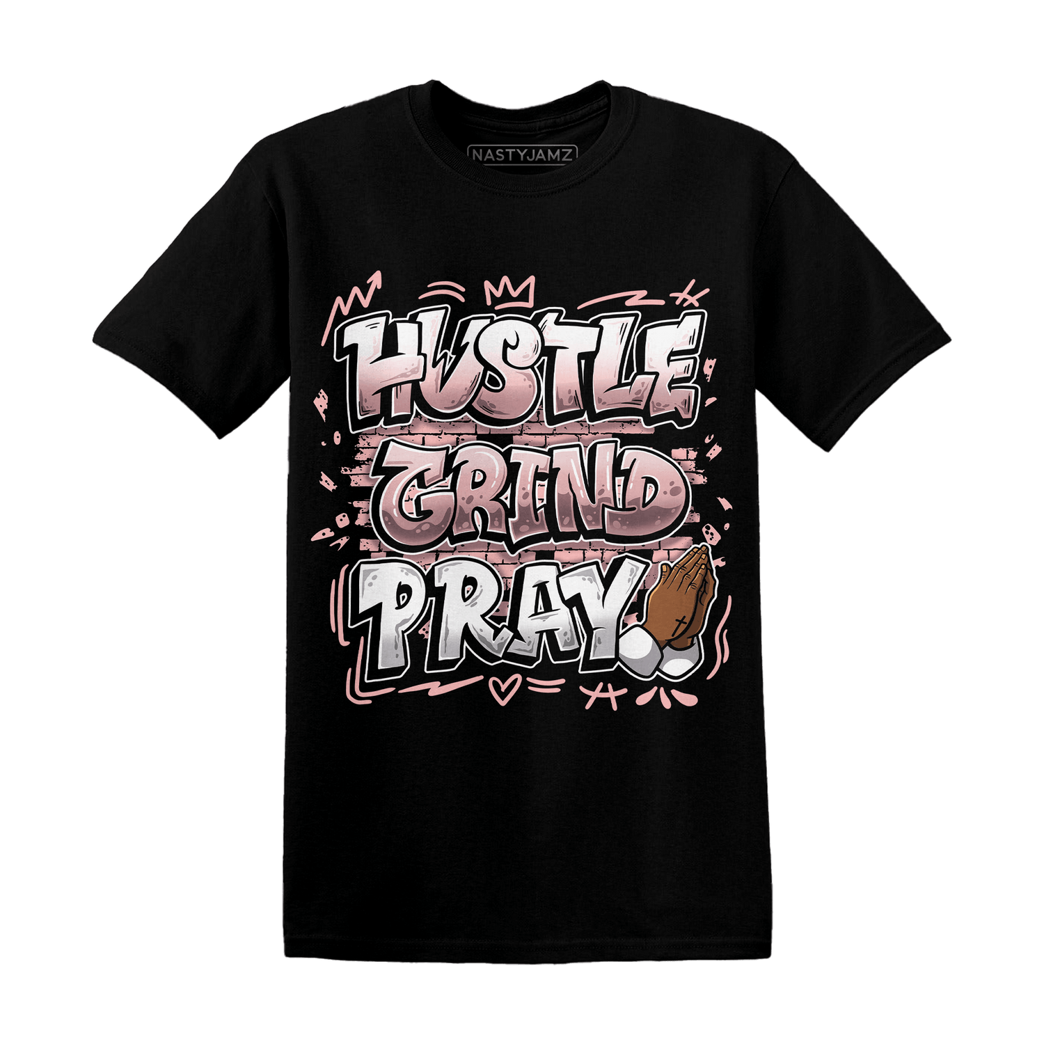 Low Legend Pink 11s T Shirt Match Hustle Grind Pray - NastyJamz