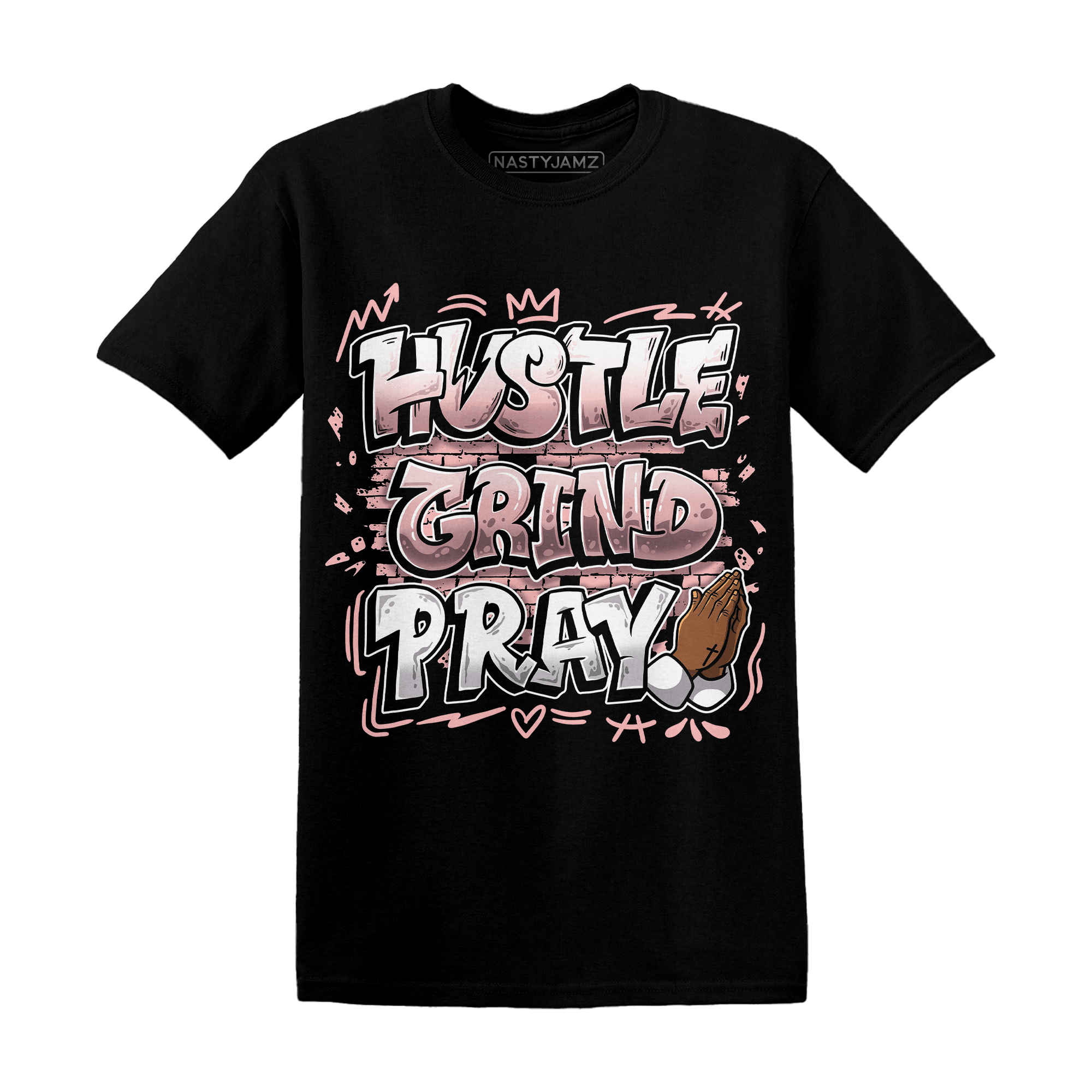 Low Legend Pink 11s T Shirt Match Hustle Grind Pray - NastyJamz