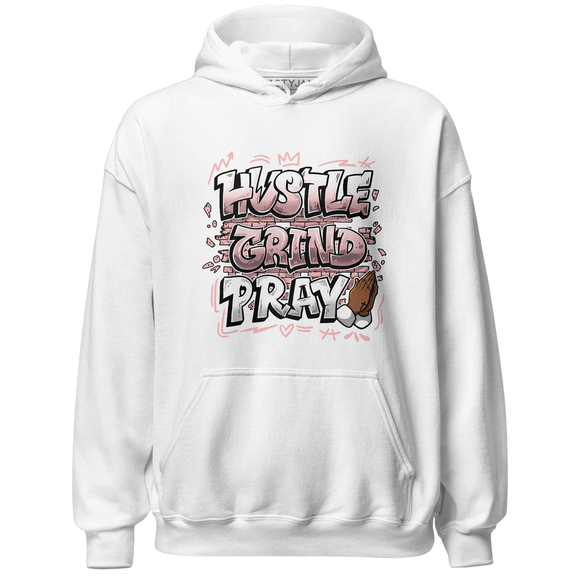 Low Legend Pink 11s Hoodie Match Hustle Grind Pray - NastyJamz