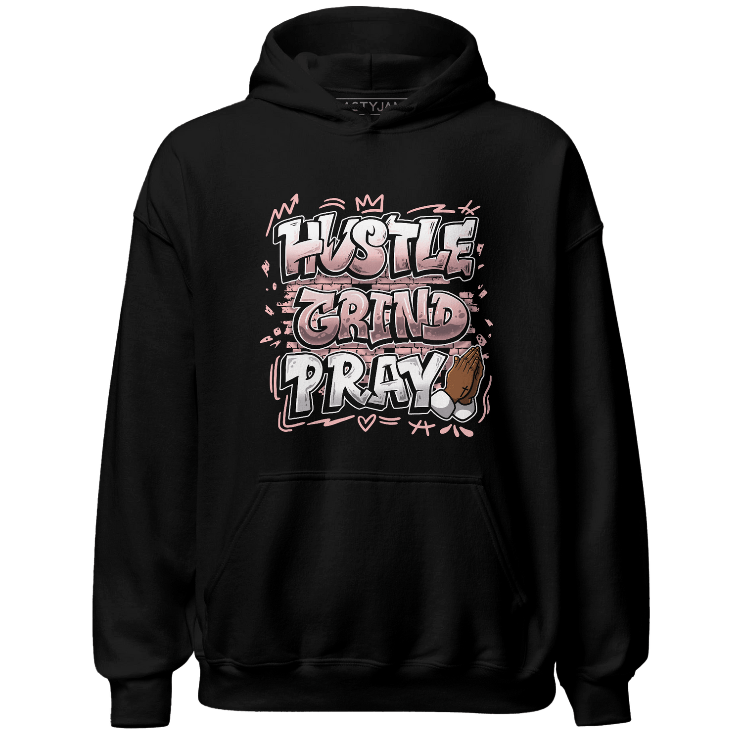 Low Legend Pink 11s Hoodie Match Hustle Grind Pray - NastyJamz