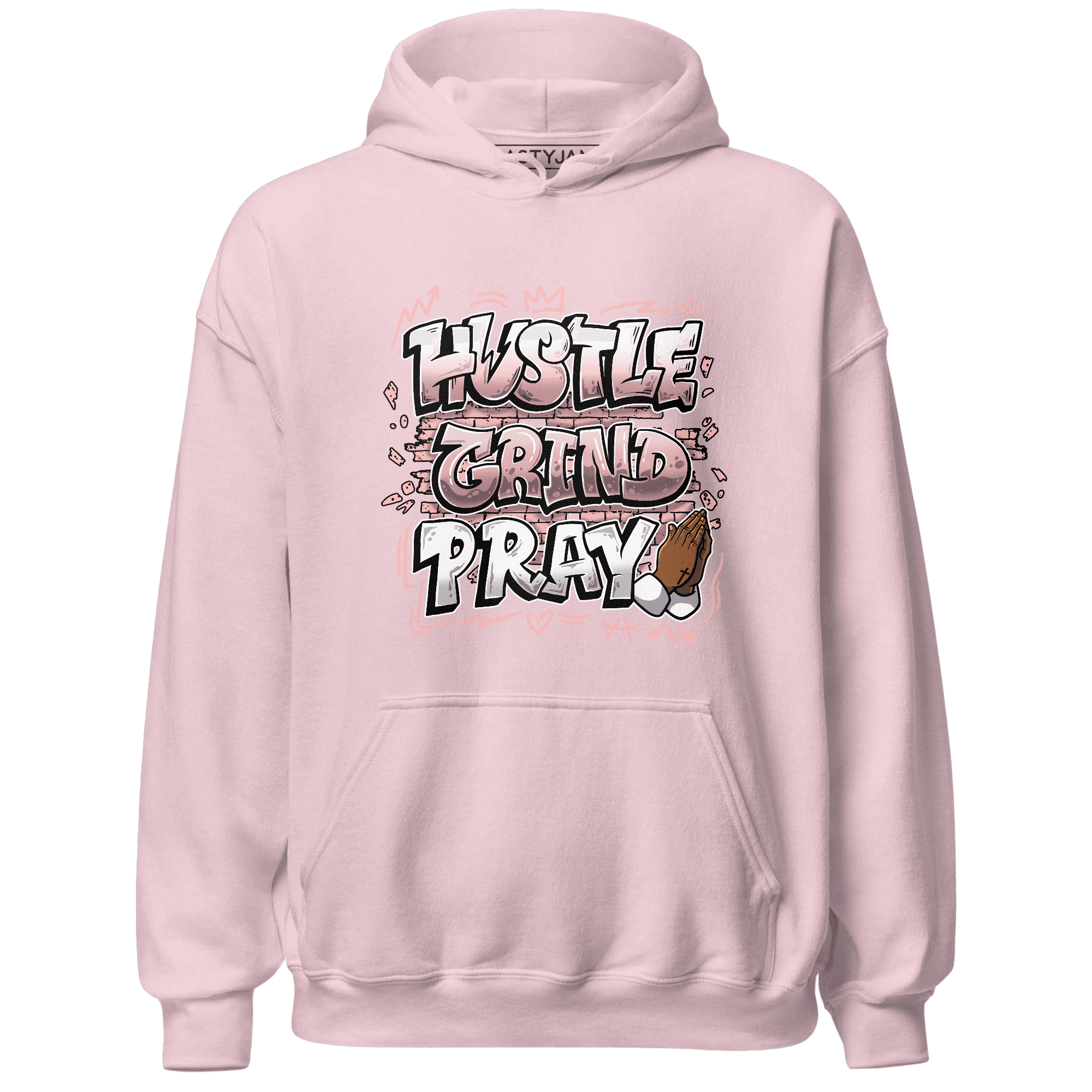 Low Legend Pink 11s Hoodie Match Hustle Grind Pray - NastyJamz