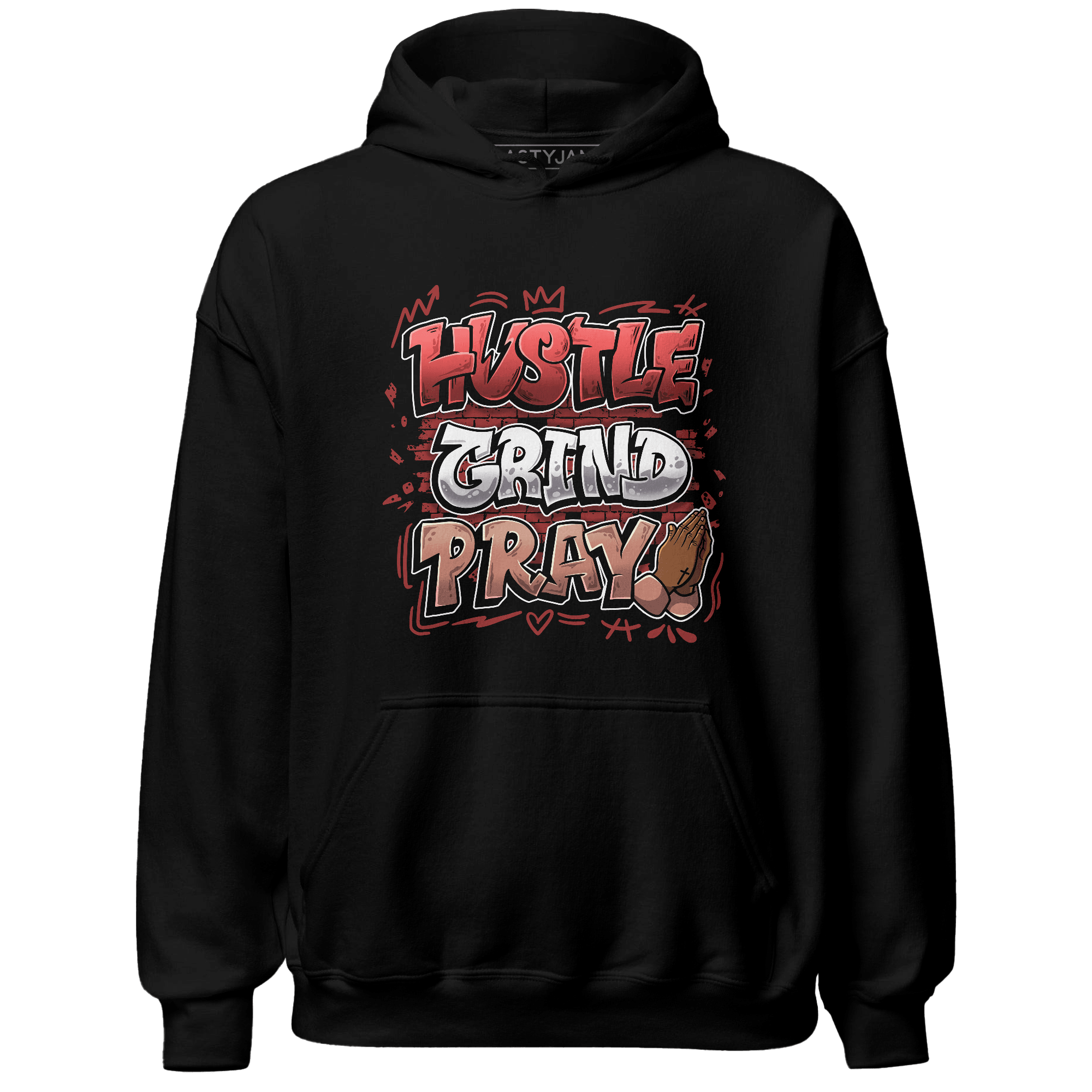 Dune Red 13s Hoodie Match Hustle Grind Pray - NastyJamz