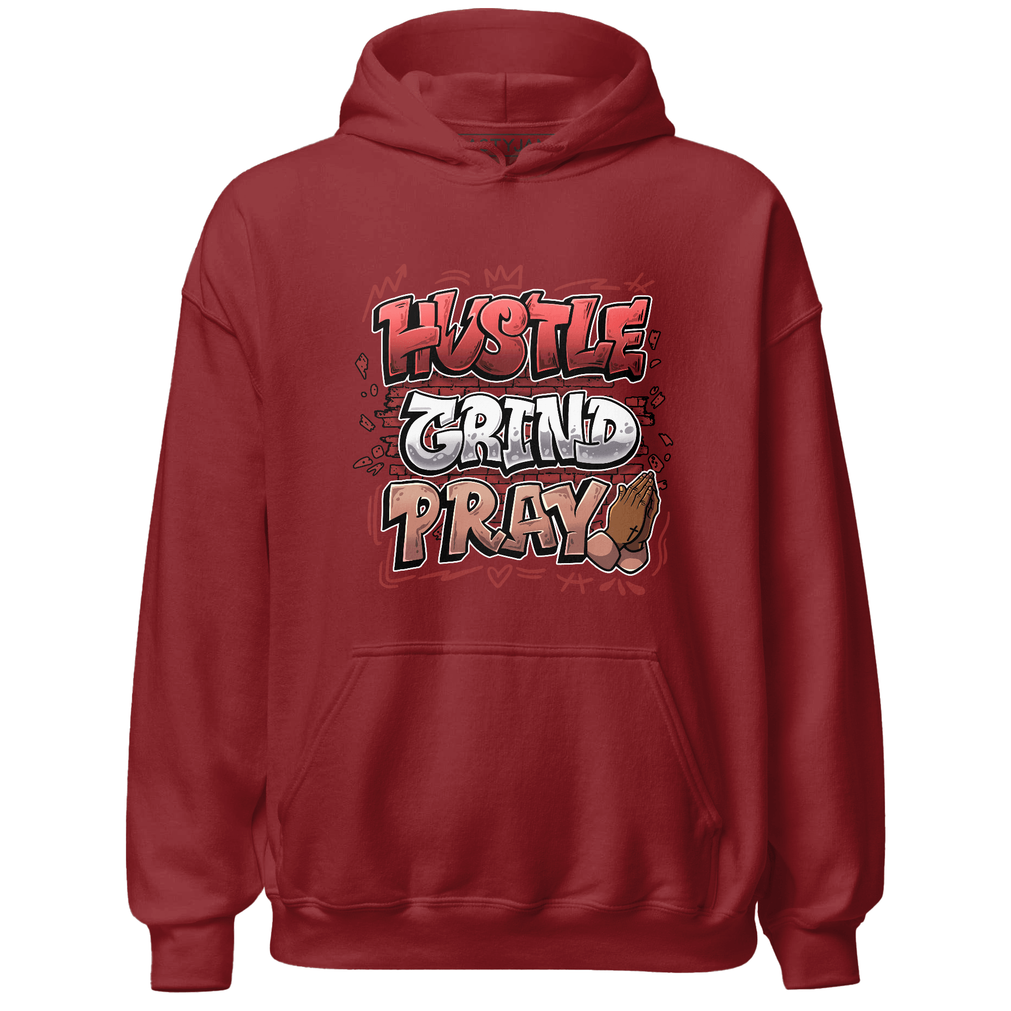 Dune Red 13s Hoodie Match Hustle Grind Pray - NastyJamz