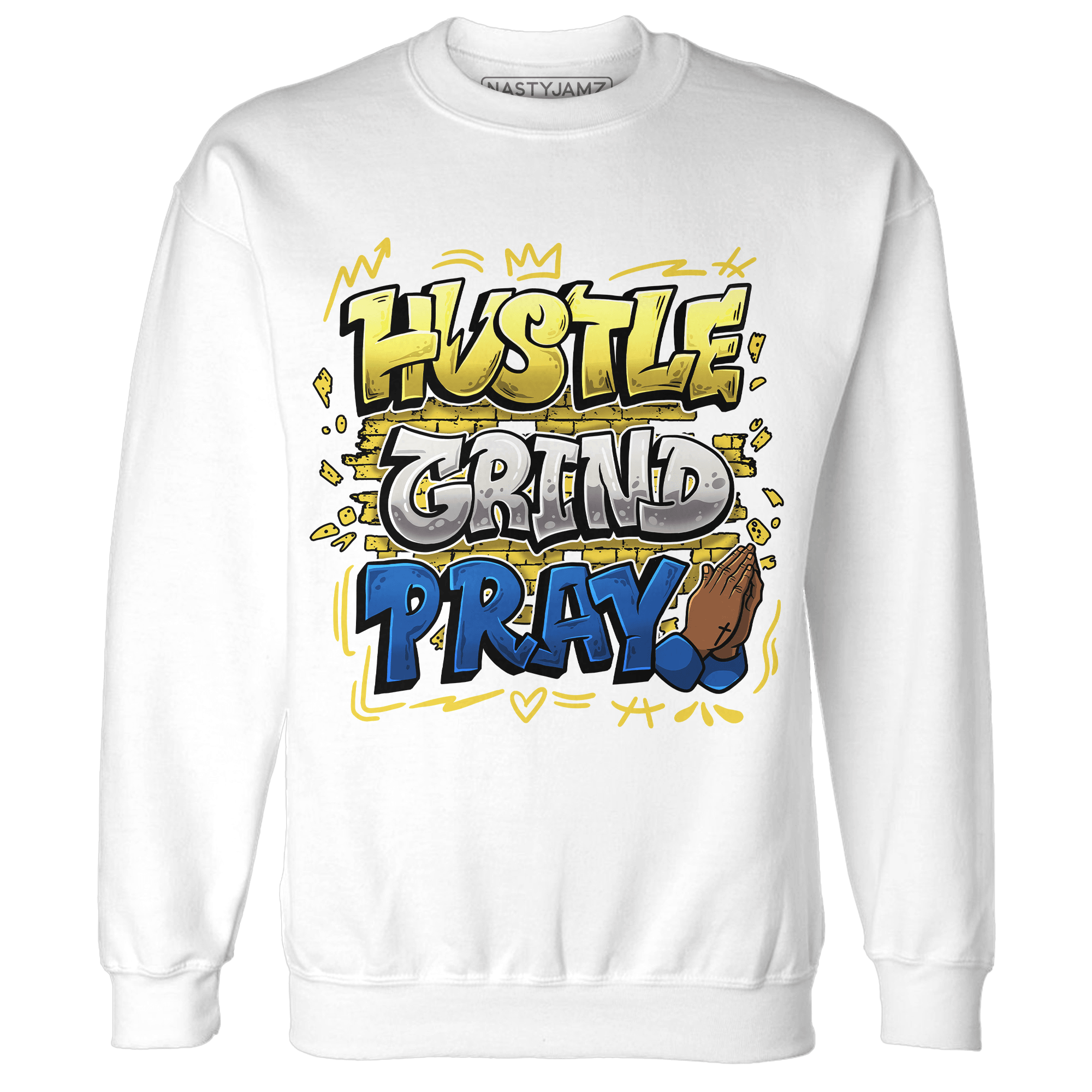 Low OG Canary TVSC 1s Sweatshirt Match Hustle Grind Pray - NastyJamz