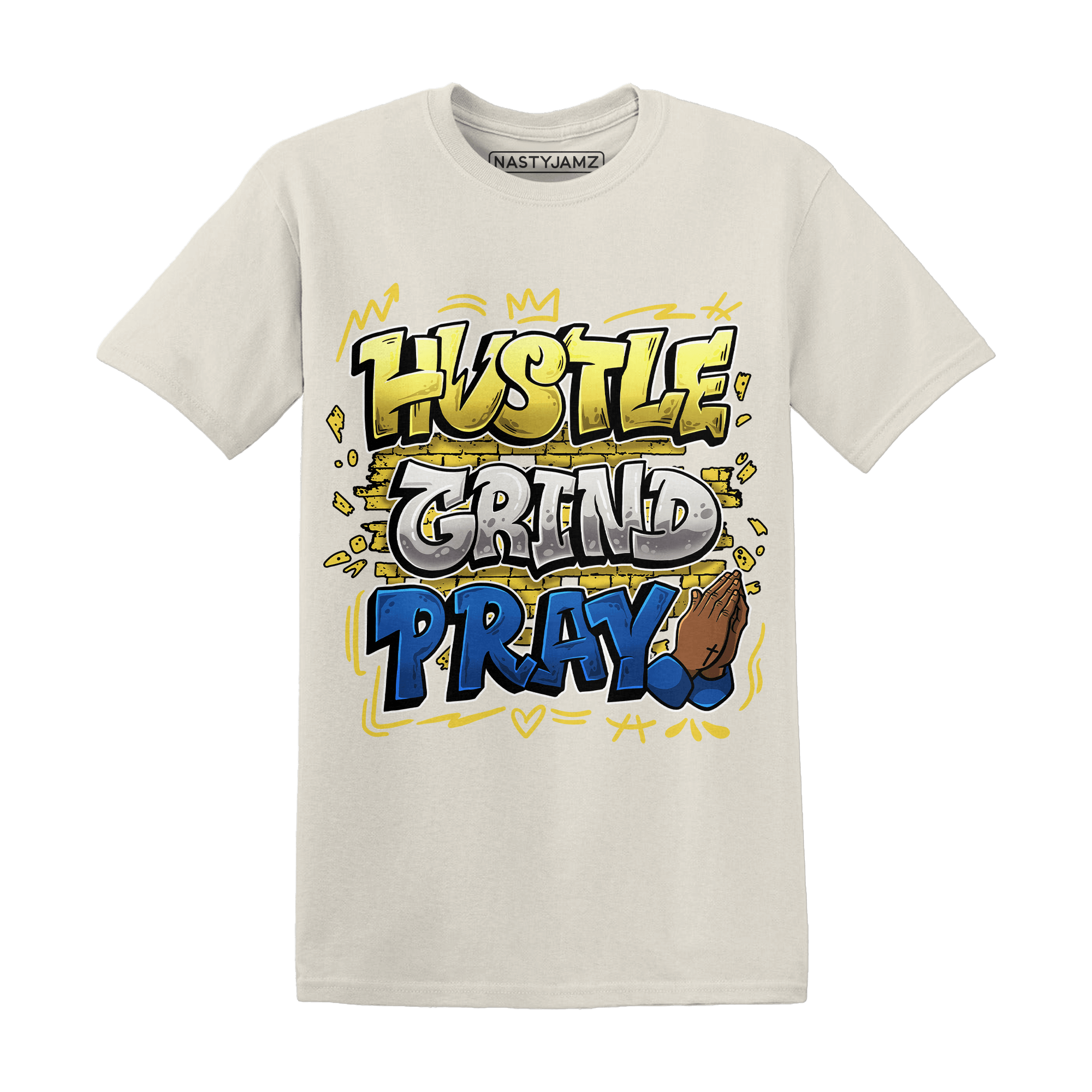 Low OG Canary TVSC 1s T Shirt Match Hustle Grind Pray - NastyJamz