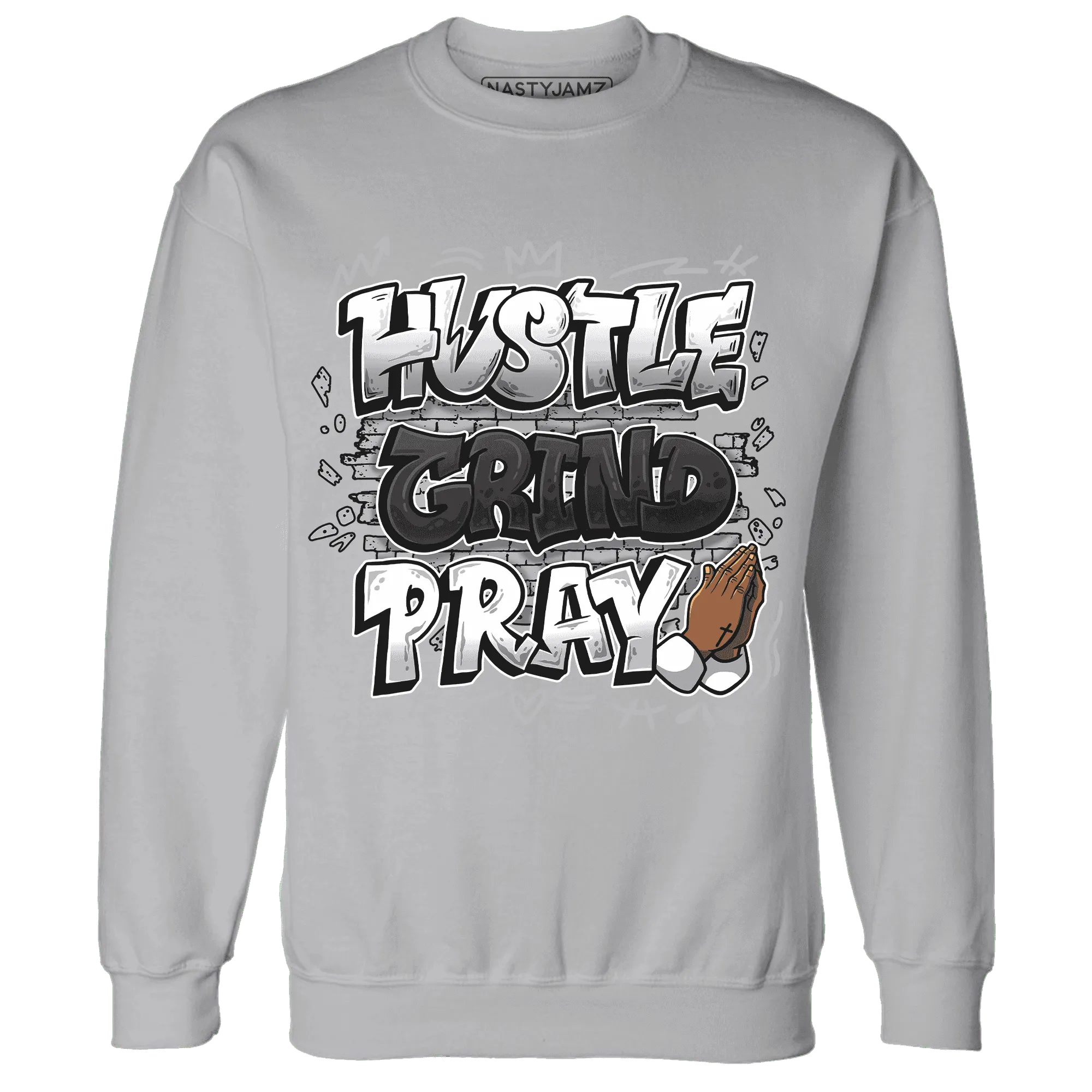 Wolf-Grey-1s-Sweatshirt-Match-Hustle-Grind-Pray