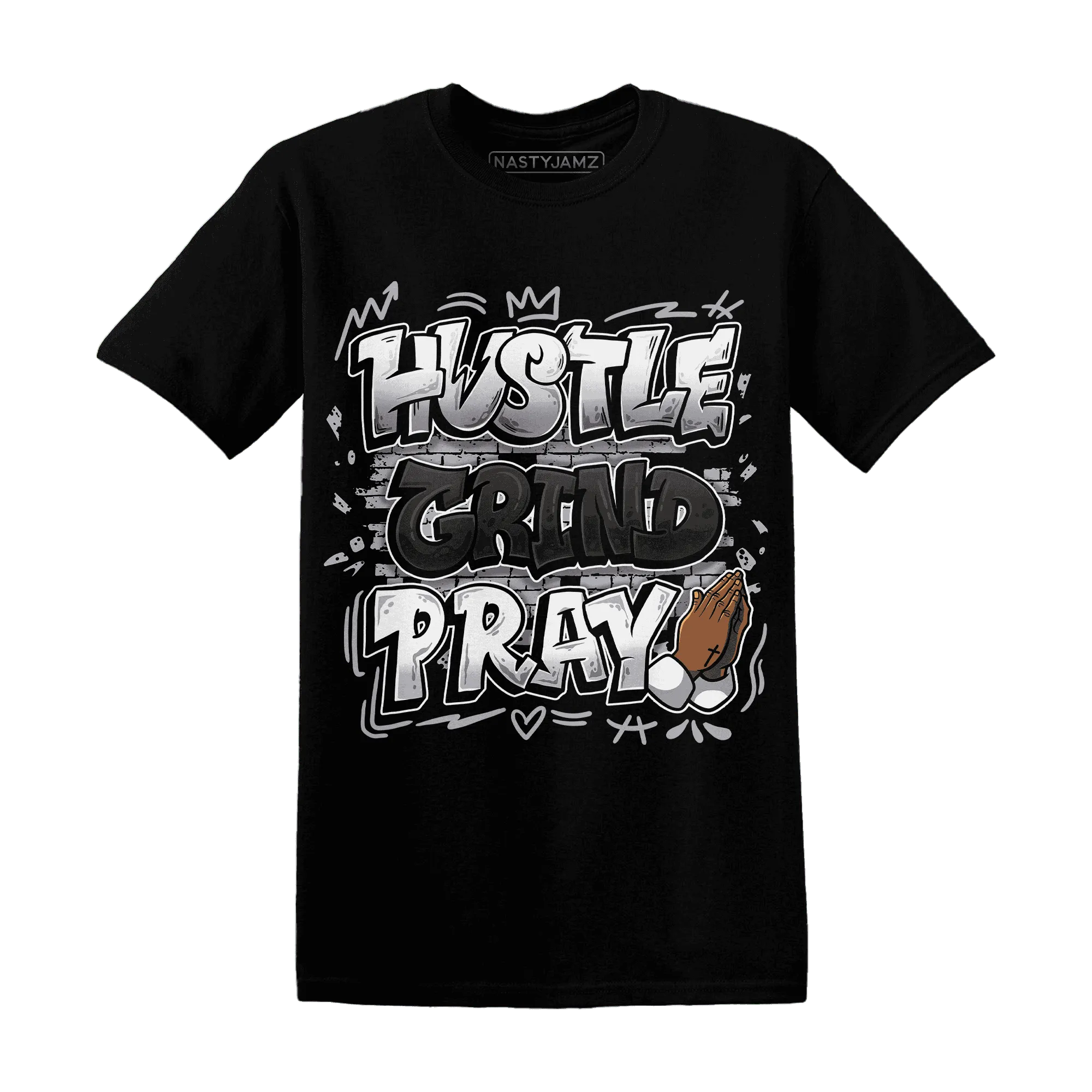 Wolf-Grey-1s-T-Shirt-Match-Hustle-Grind-Pray