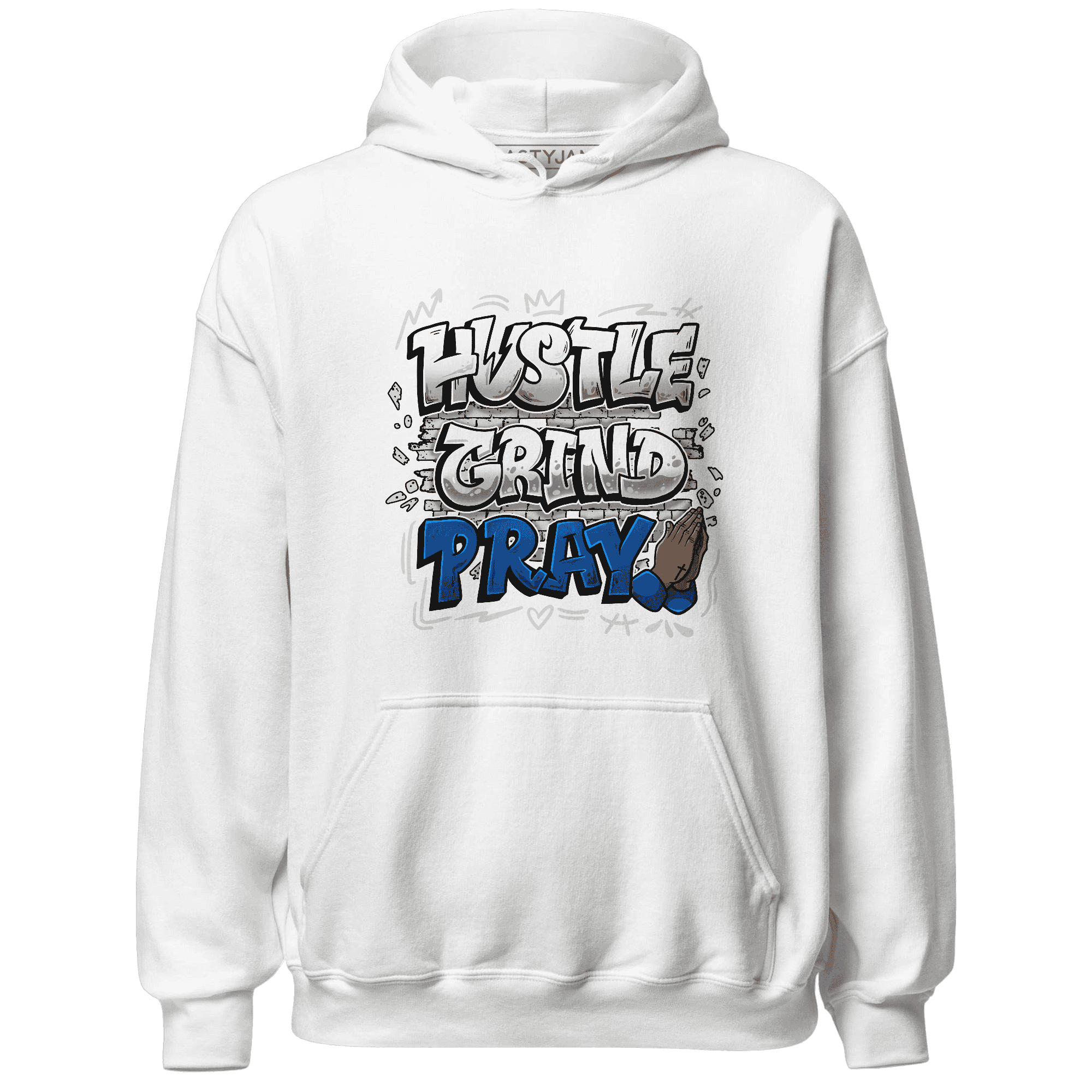 Quaiii 54s Hoodie Match Hustle Grind Pray - NastyJamz
