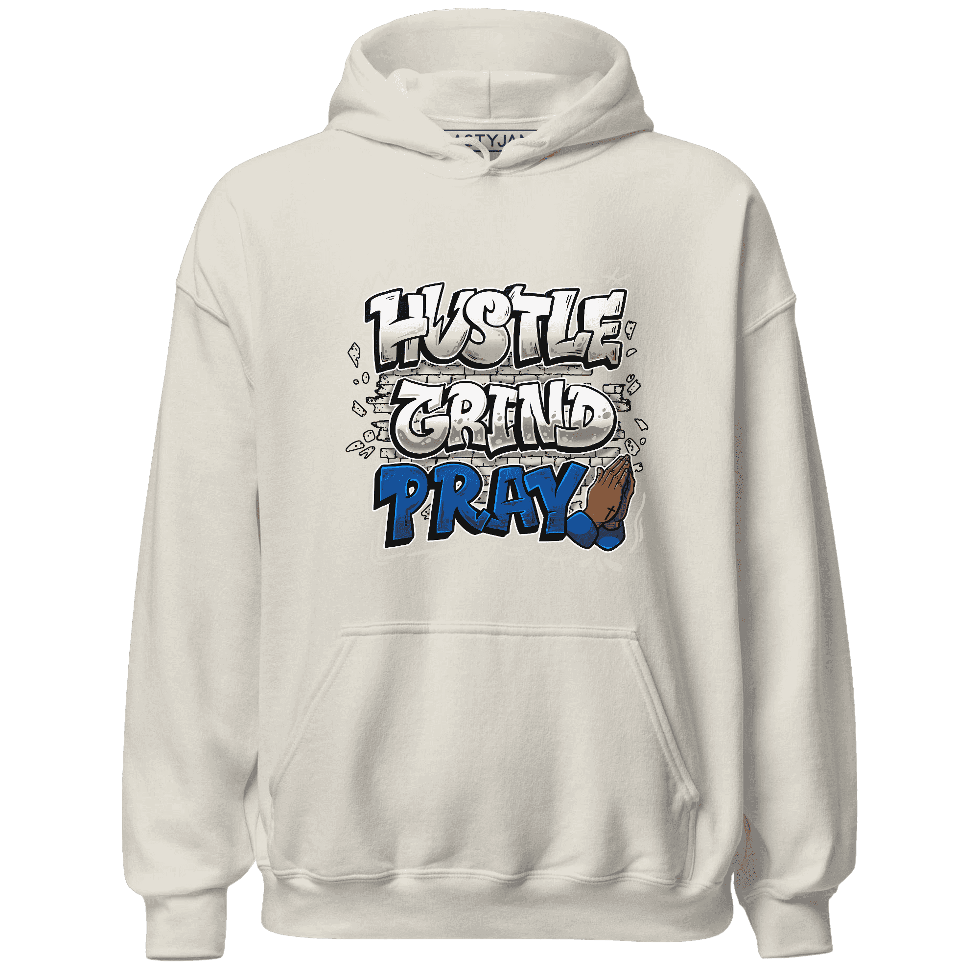 Quaiii 54s Hoodie Match Hustle Grind Pray - NastyJamz