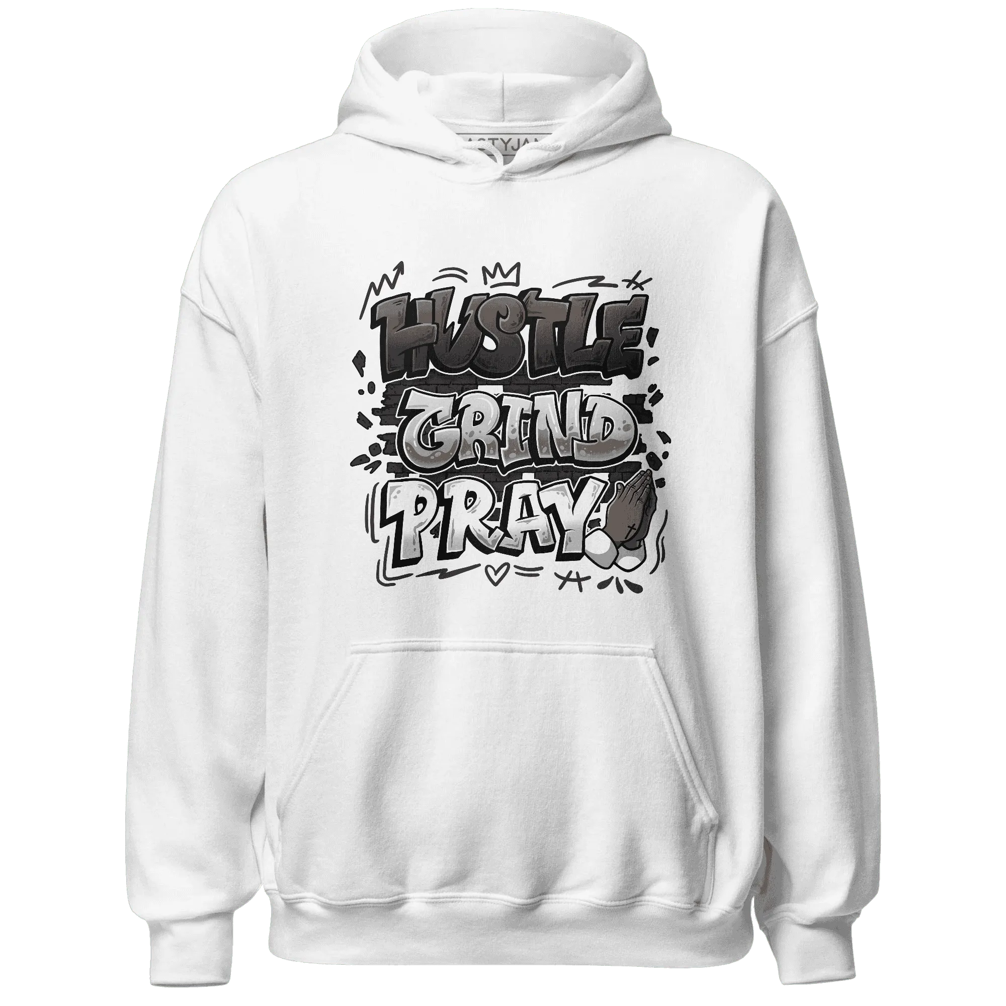 White-Thunder-4s-Hoodie-Match-Hustle-Grind-Pray