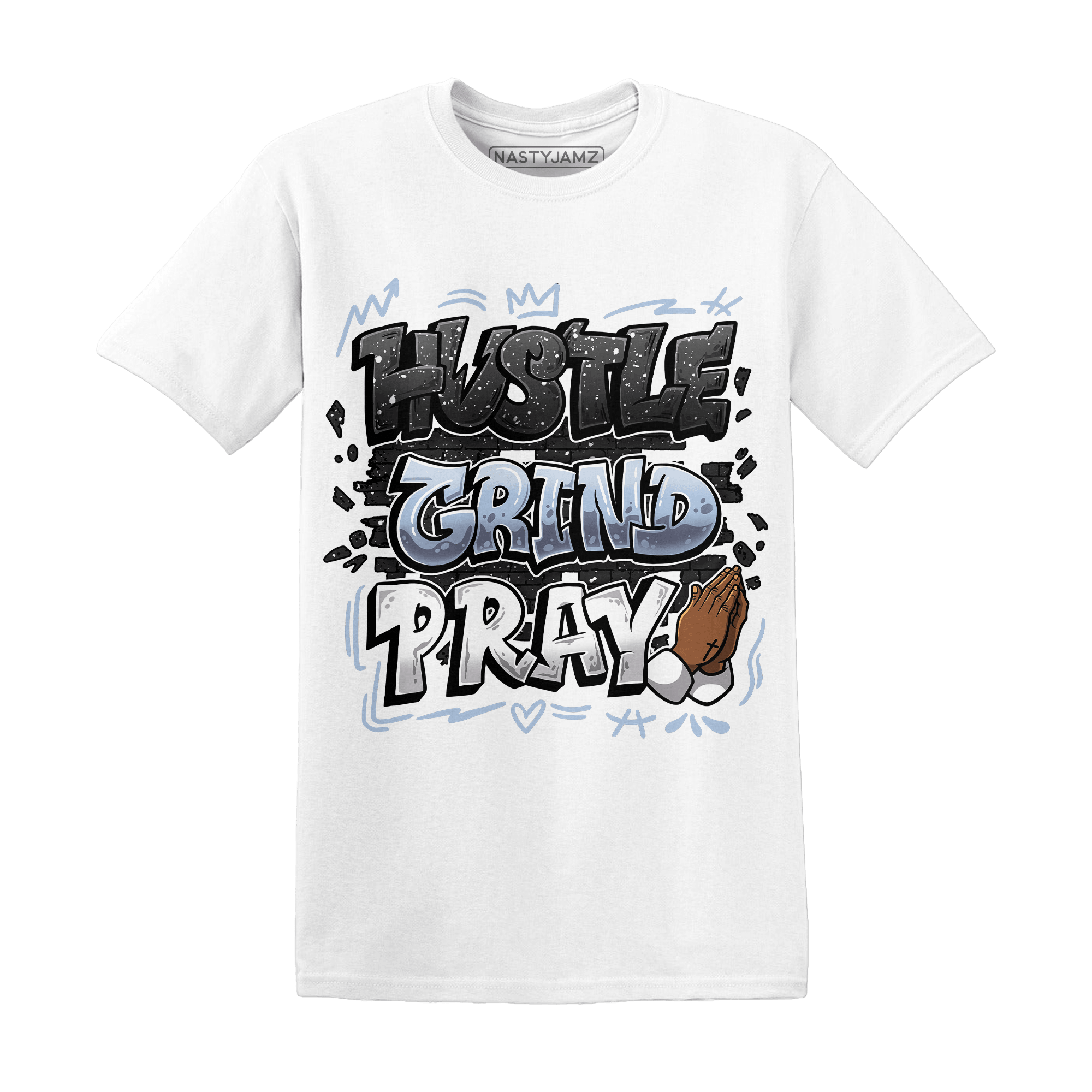 Reverse Oreo 6s T Shirt Match Hustle Grind Pray - NastyJamz