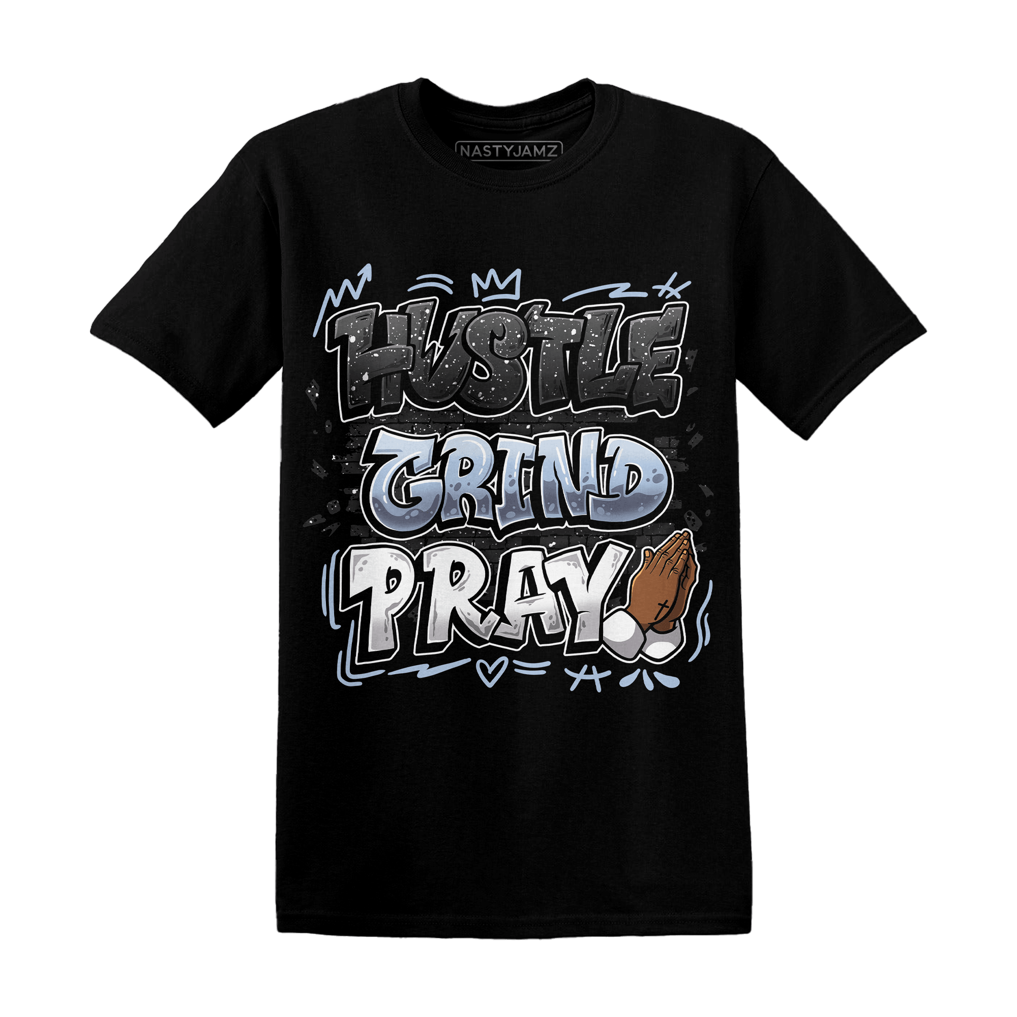 Reverse Oreo 6s T Shirt Match Hustle Grind Pray - NastyJamz