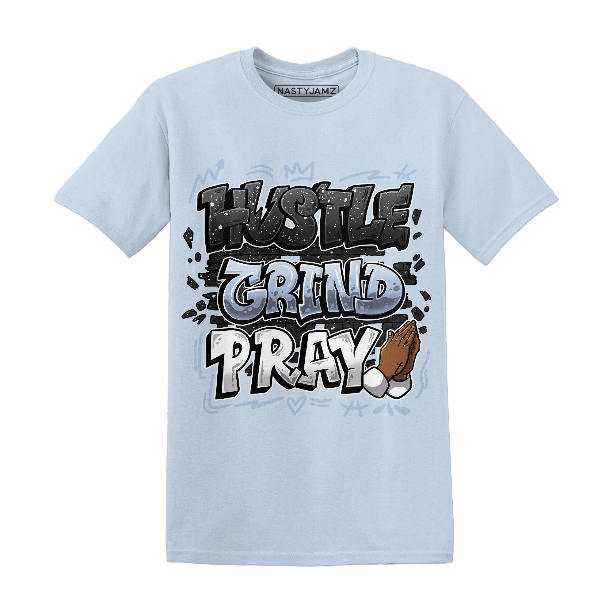 Reverse Oreo 6s T Shirt Match Hustle Grind Pray - NastyJamz