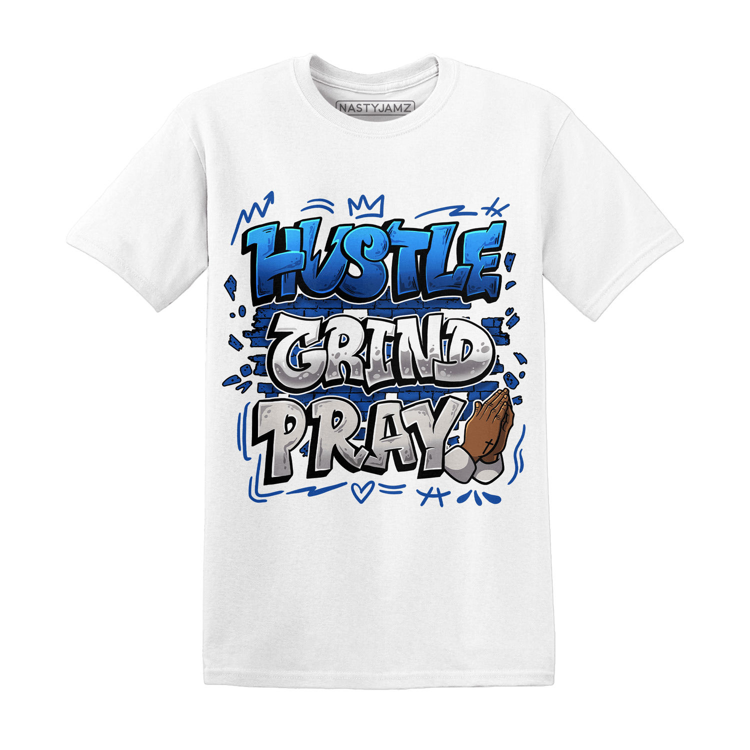 Air Max 1 86 Royal T Shirt Match Hustle Grind Pray - NastyJamz