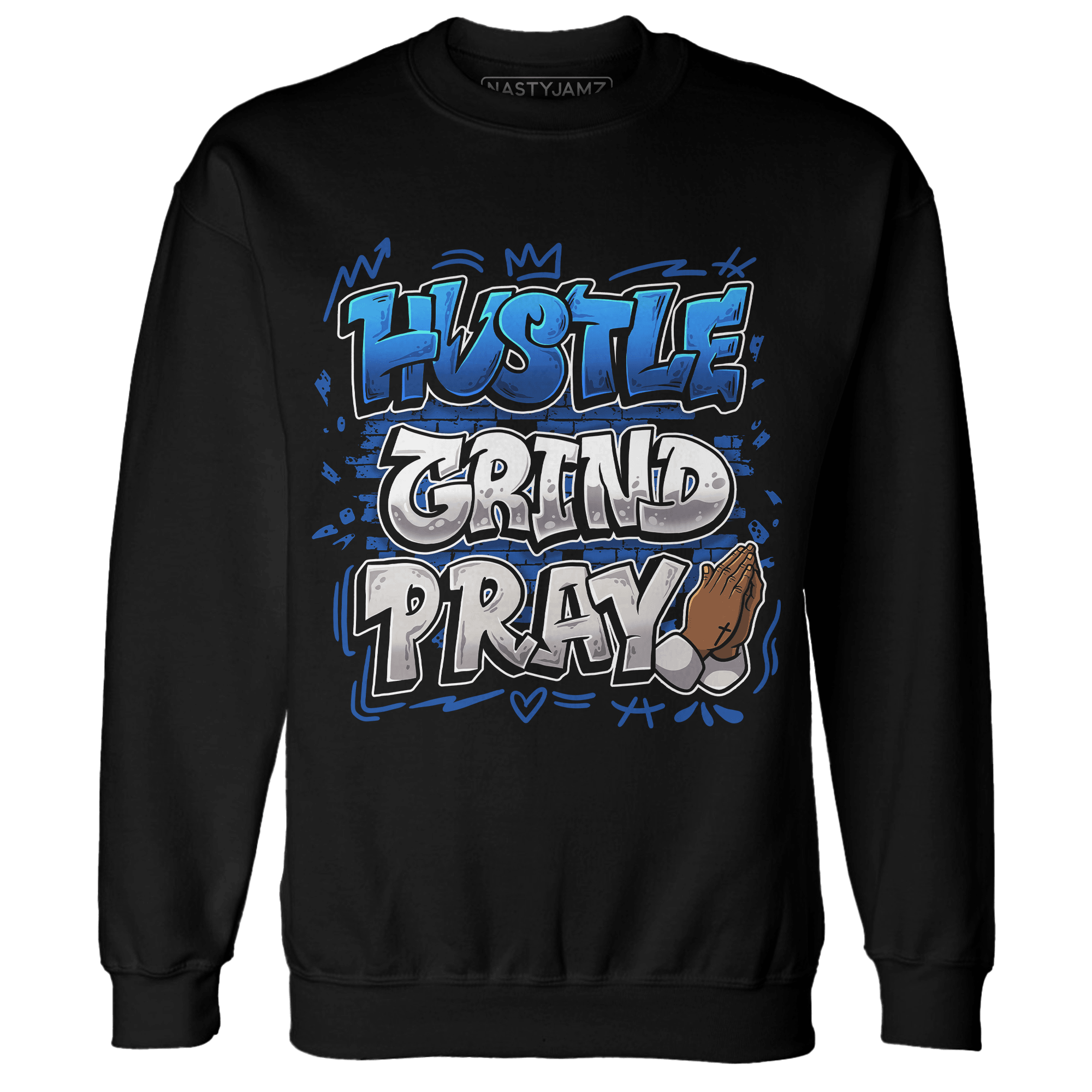 Air Max 1 86 Royal Sweatshirt Match Hustle Grind Pray - NastyJamz