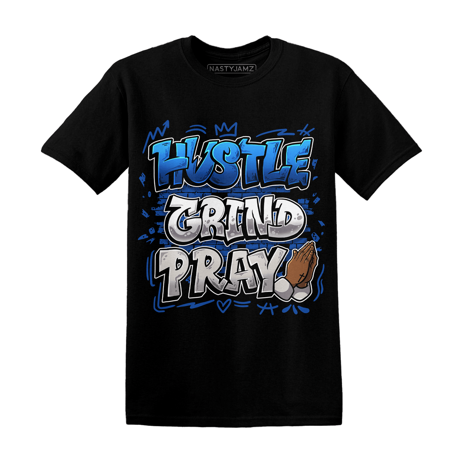 Air Max 1 86 Royal T Shirt Match Hustle Grind Pray - NastyJamz