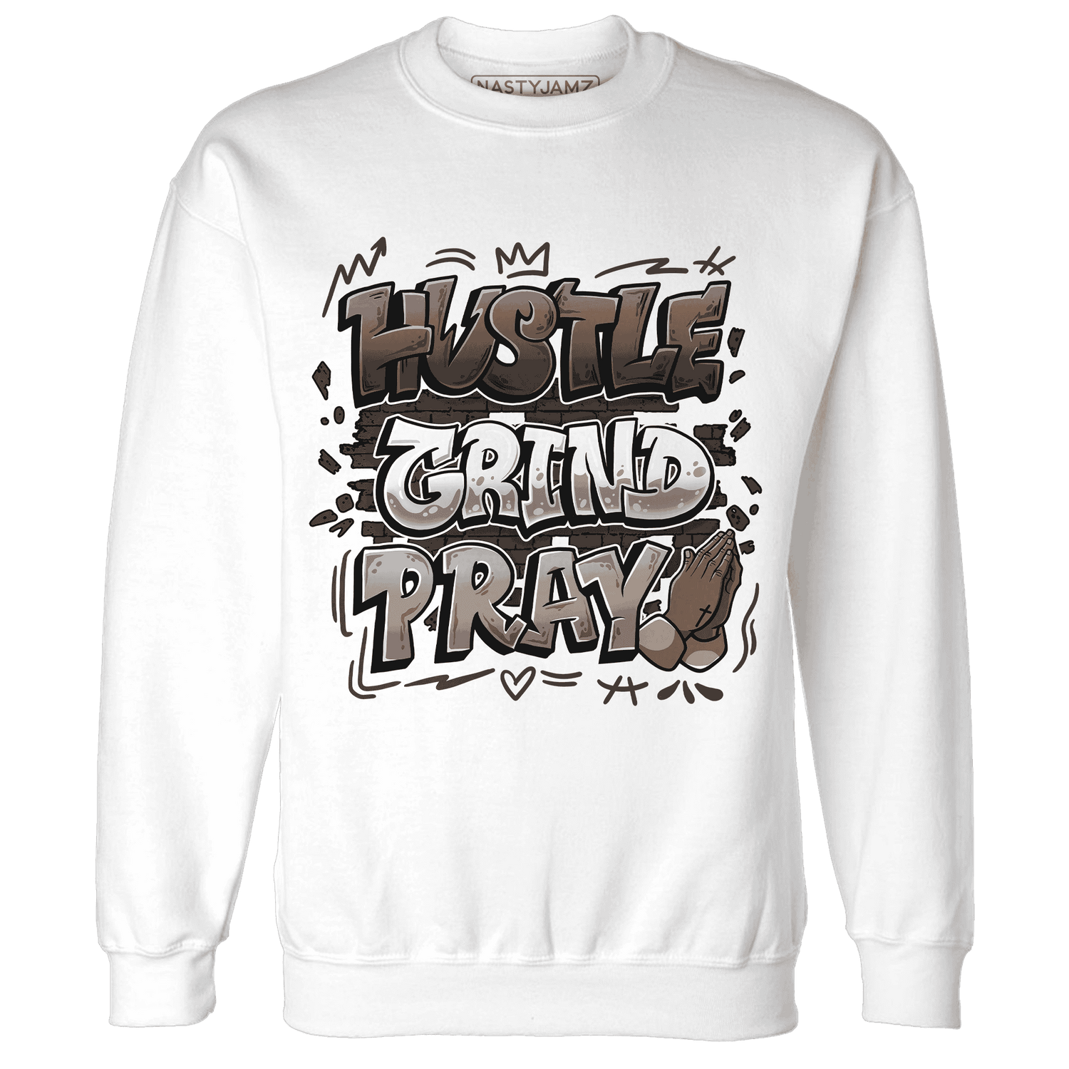 Dunk Low Baroque Brown Sweatshirt Match Hustle Grind Pray - NastyJamz