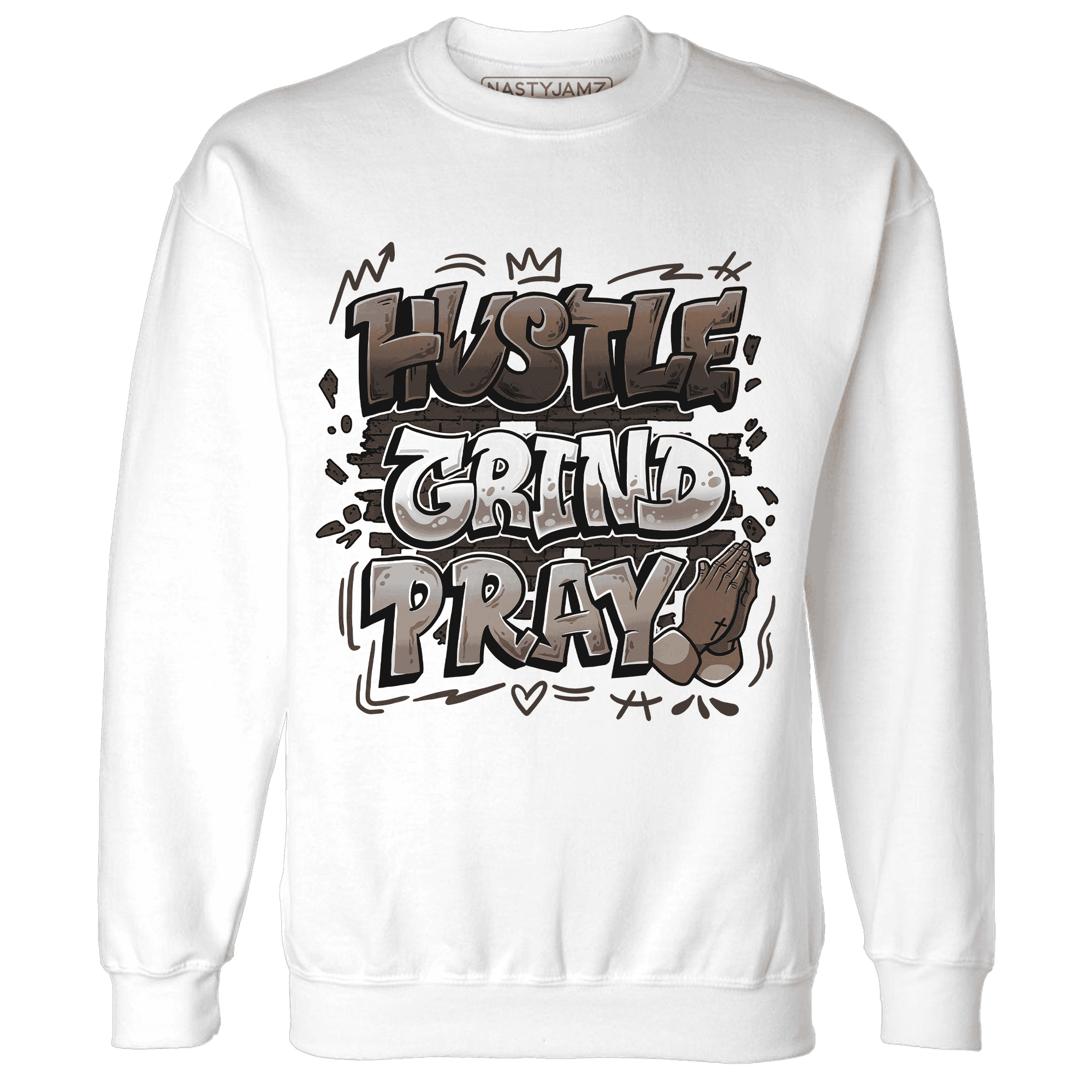 Dunk Low Baroque Brown Sweatshirt Match Hustle Grind Pray - NastyJamz