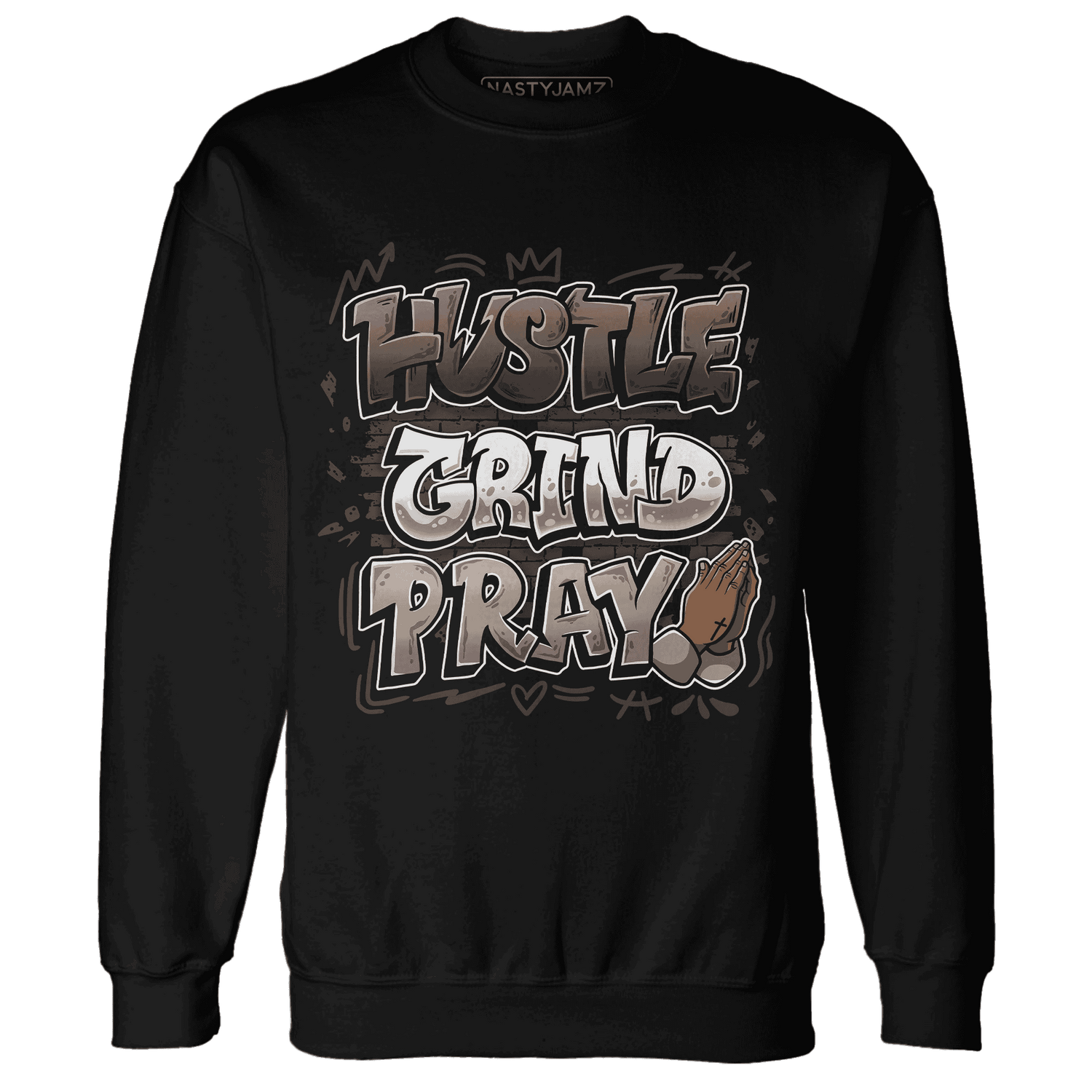 Dunk Low Baroque Brown Sweatshirt Match Hustle Grind Pray - NastyJamz