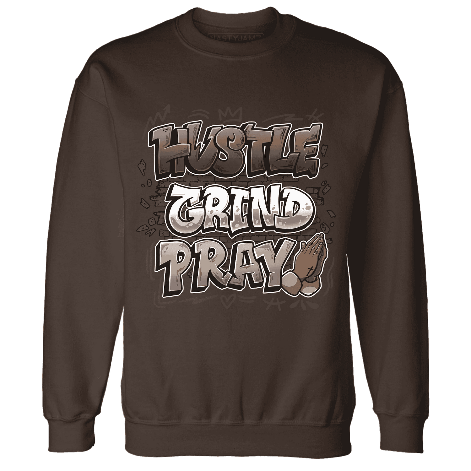 Dunk Low Baroque Brown Sweatshirt Match Hustle Grind Pray - NastyJamz