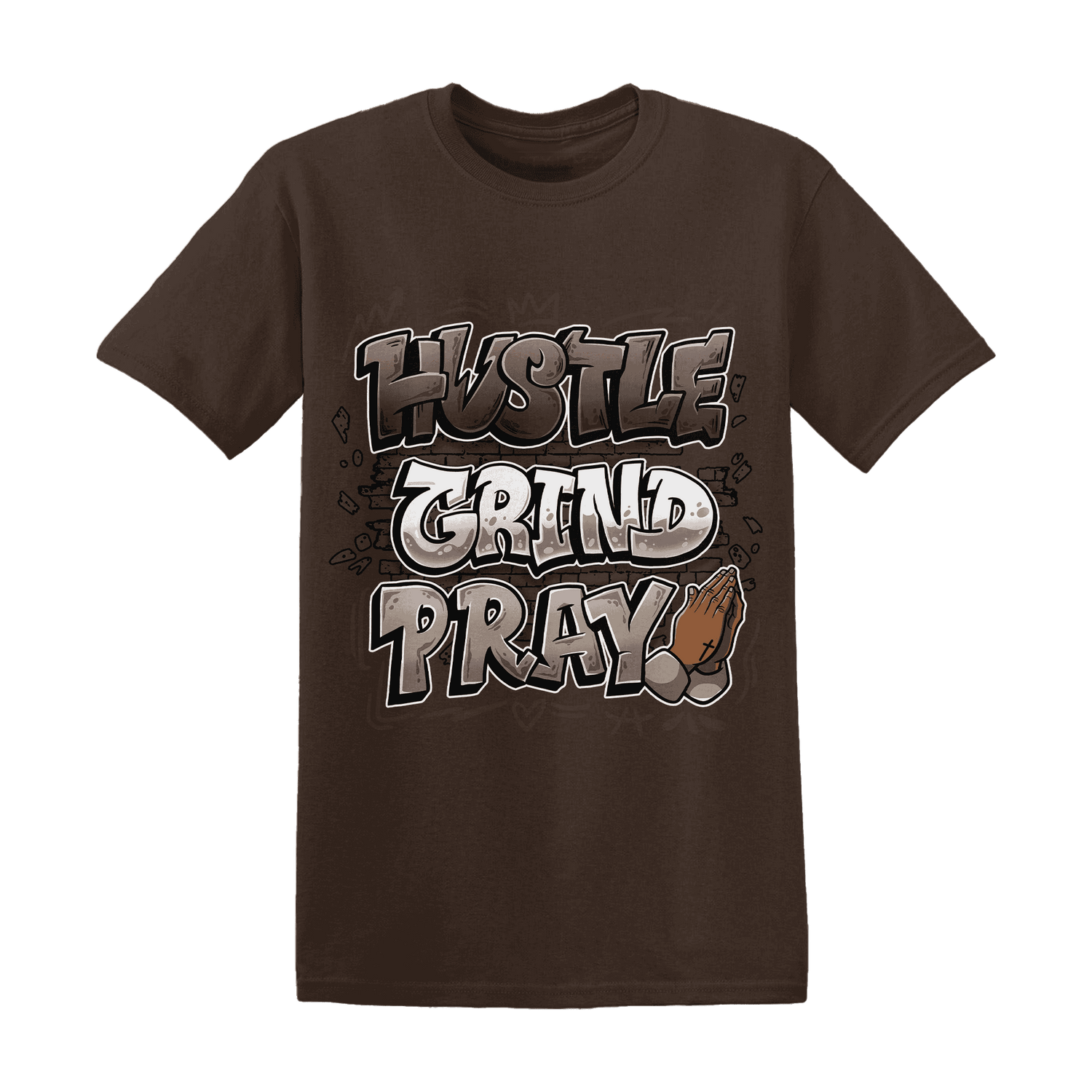 Dunk Low Baroque Brown T Shirt Match Hustle Grind Pray - NastyJamz