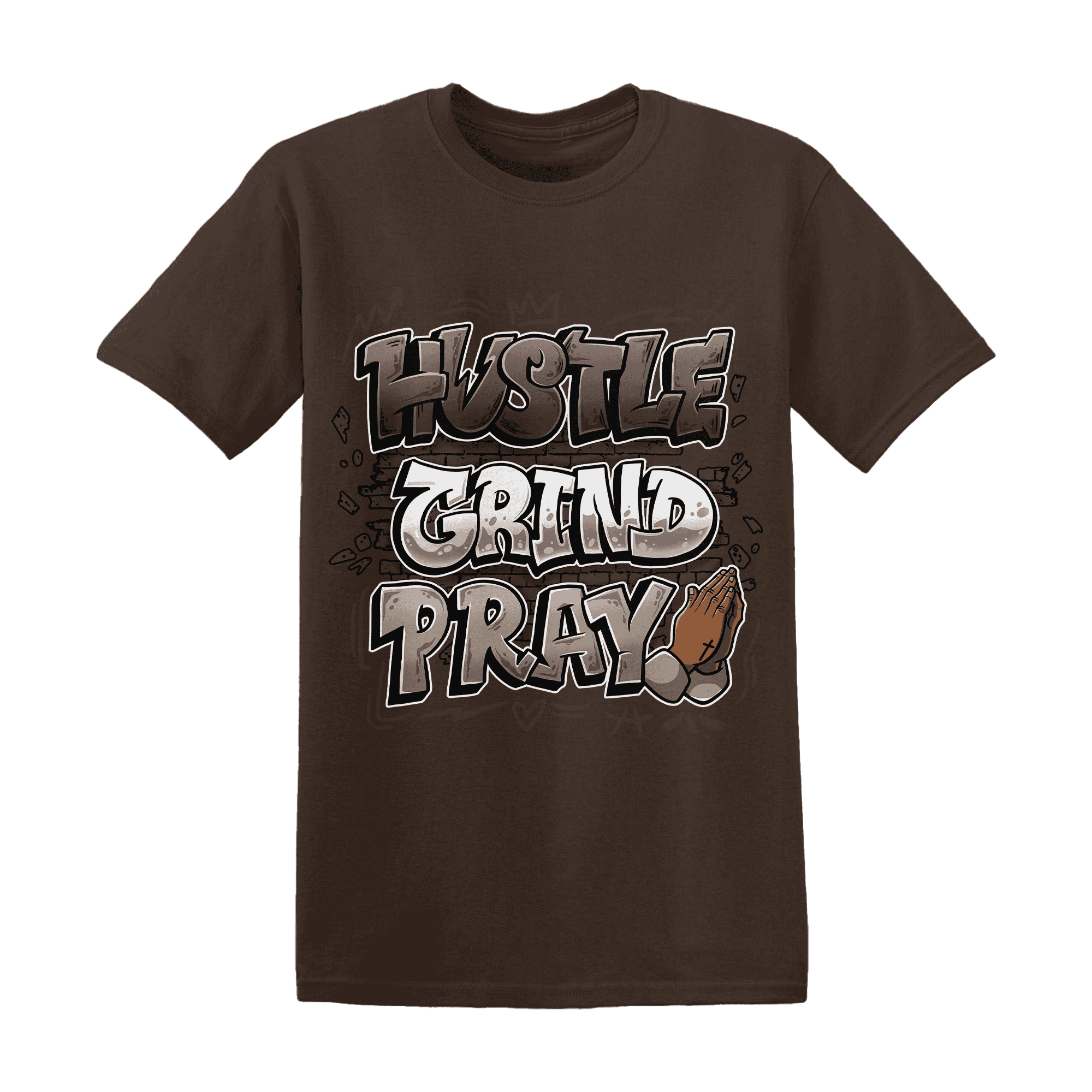 Dunk Low Baroque Brown T Shirt Match Hustle Grind Pray - NastyJamz