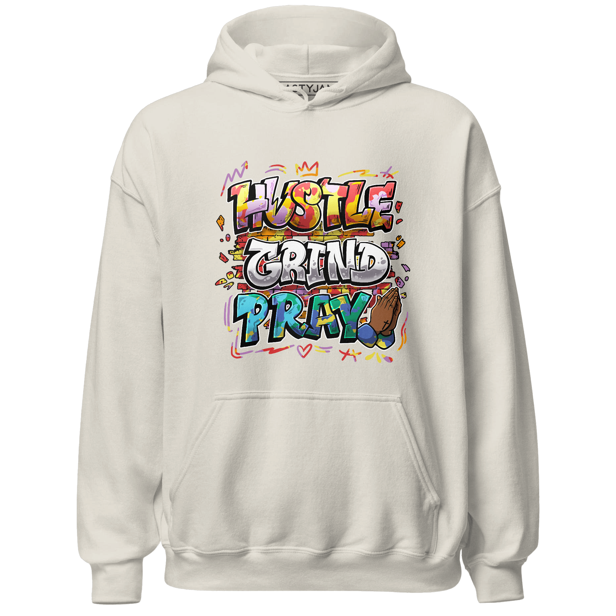 Mid GS Six Championships 1s Hoodie Match Hustle Grind Pray - NastyJamz