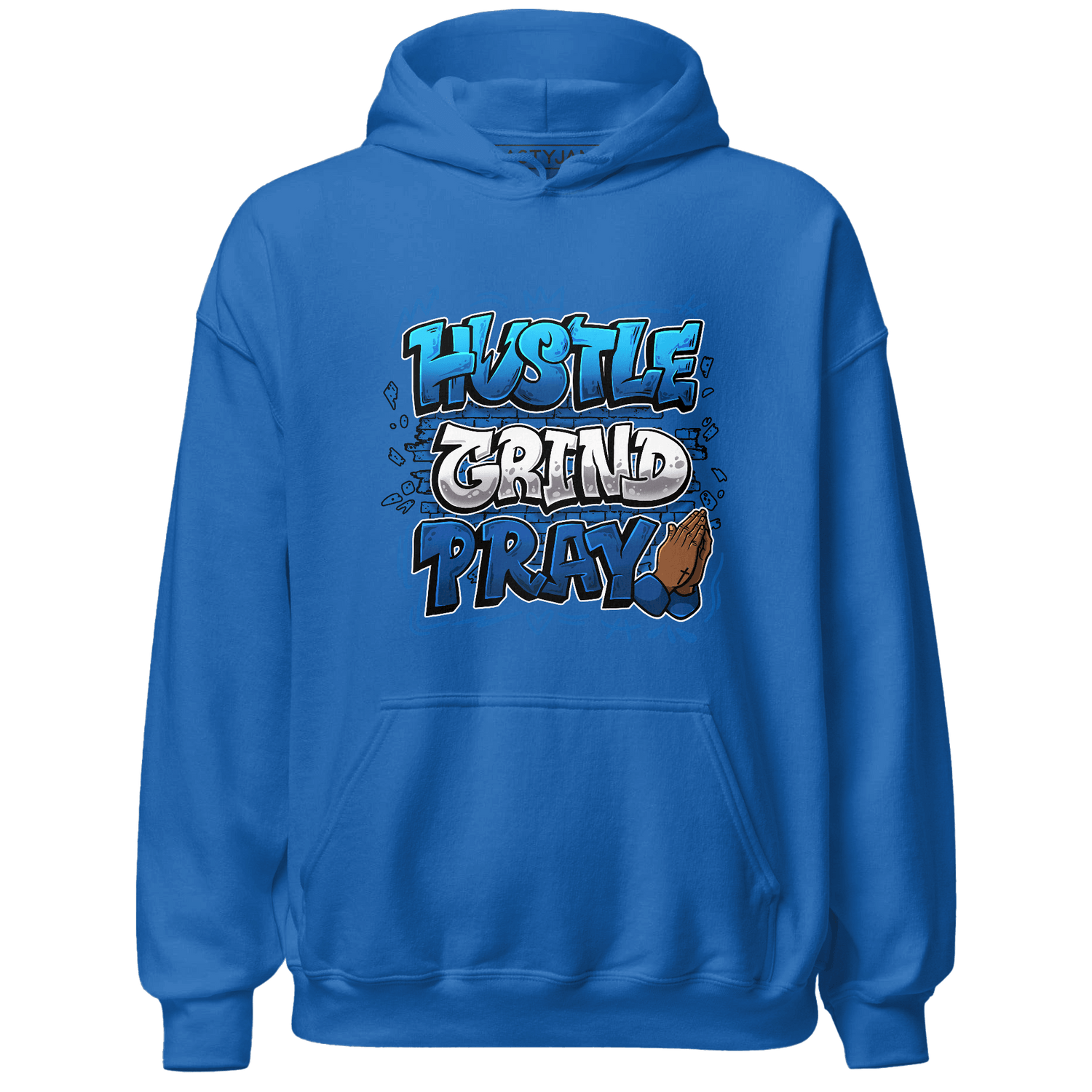 Royal Reimagined 1s Hoodie Match Hustle Grind Pray - NastyJamz