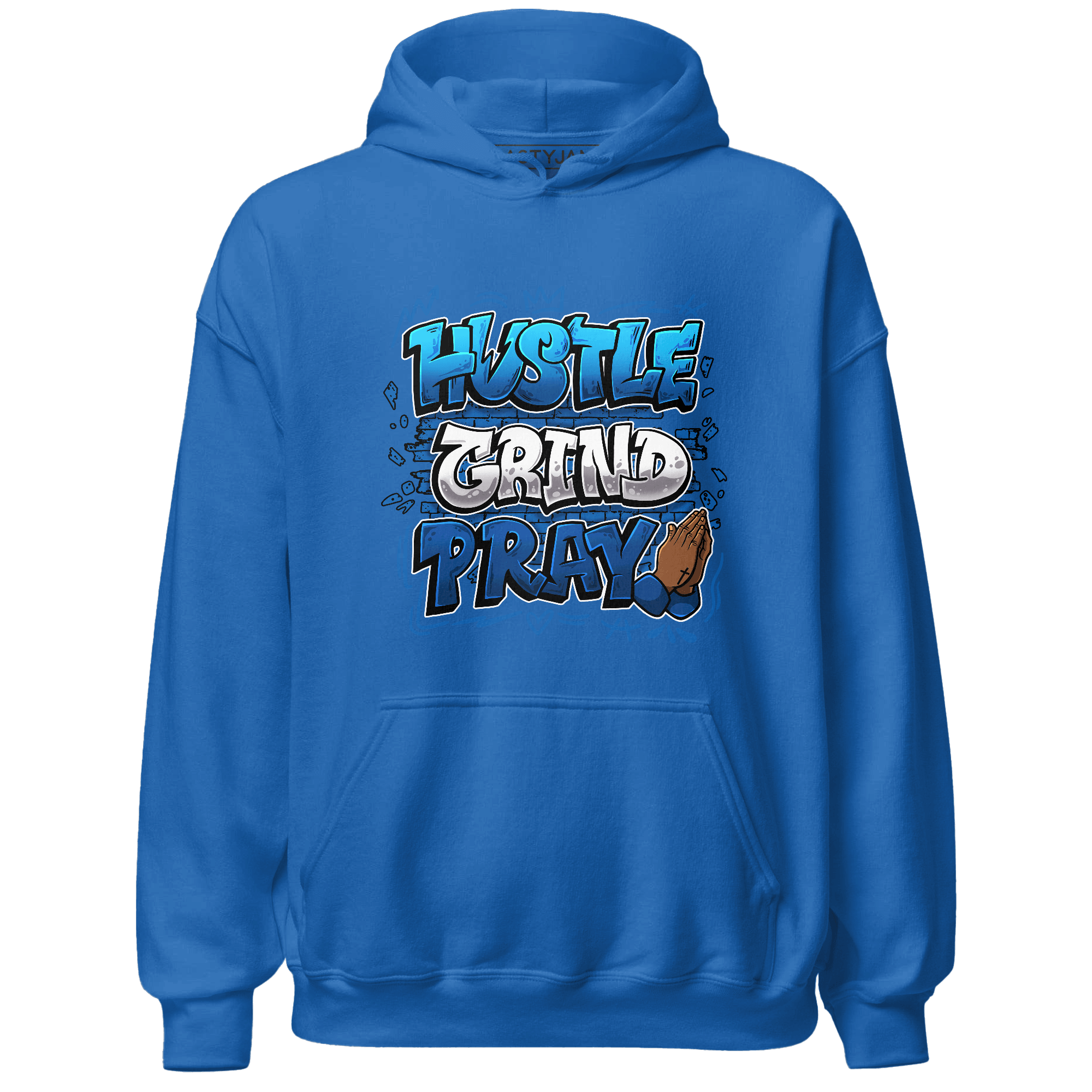 Royal Reimagined 1s Hoodie Match Hustle Grind Pray - NastyJamz