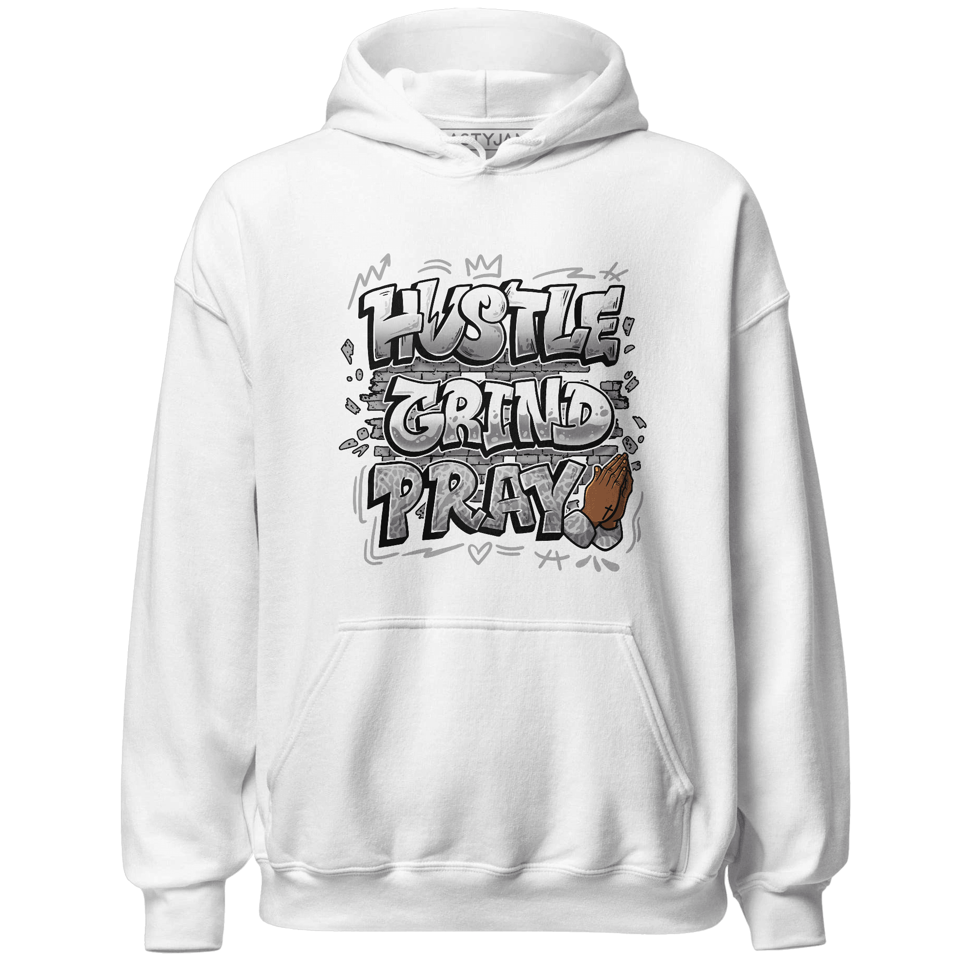 Craft Ivory 3s Hoodie Match Hustle Grind Pray - NastyJamz