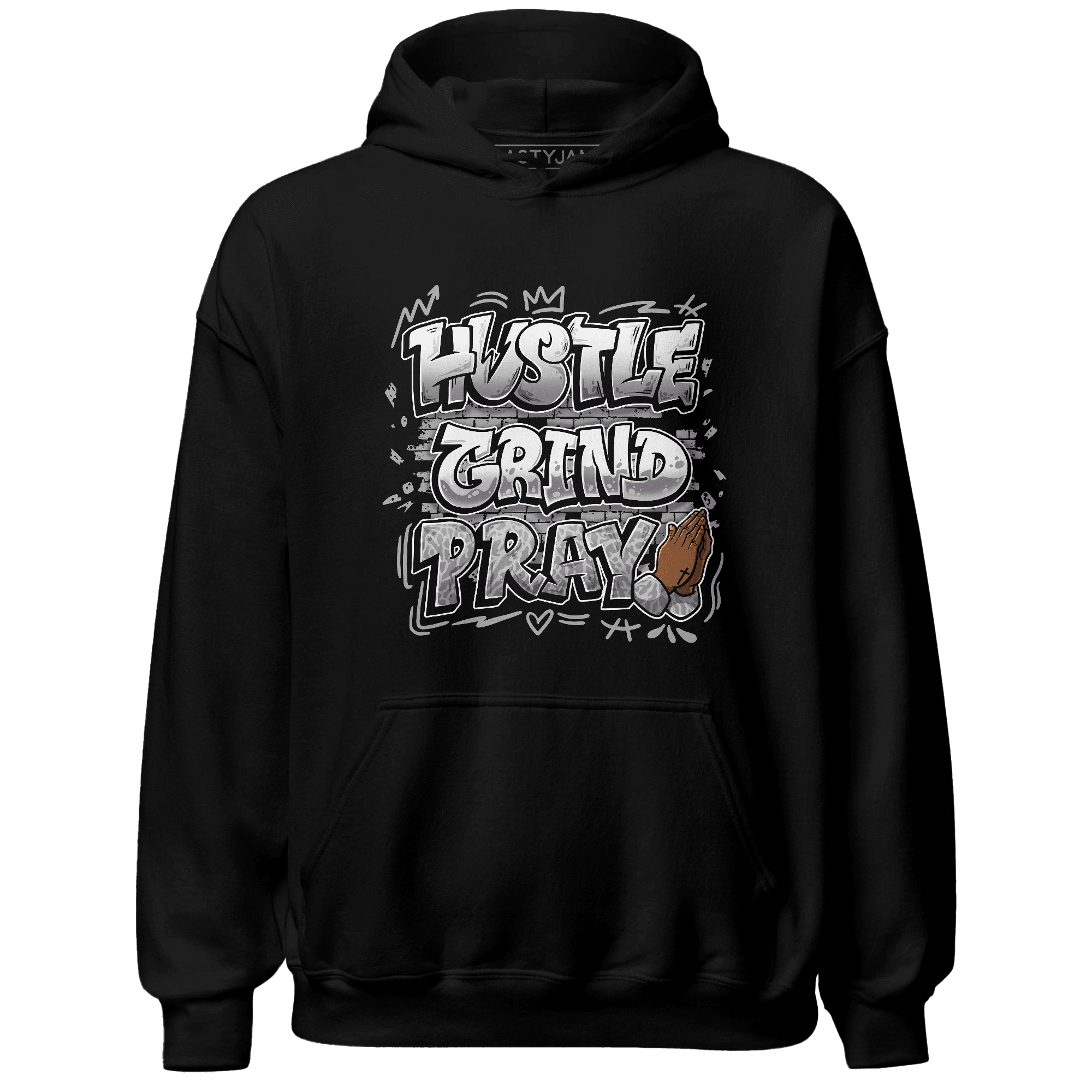 Craft Ivory 3s Hoodie Match Hustle Grind Pray - NastyJamz