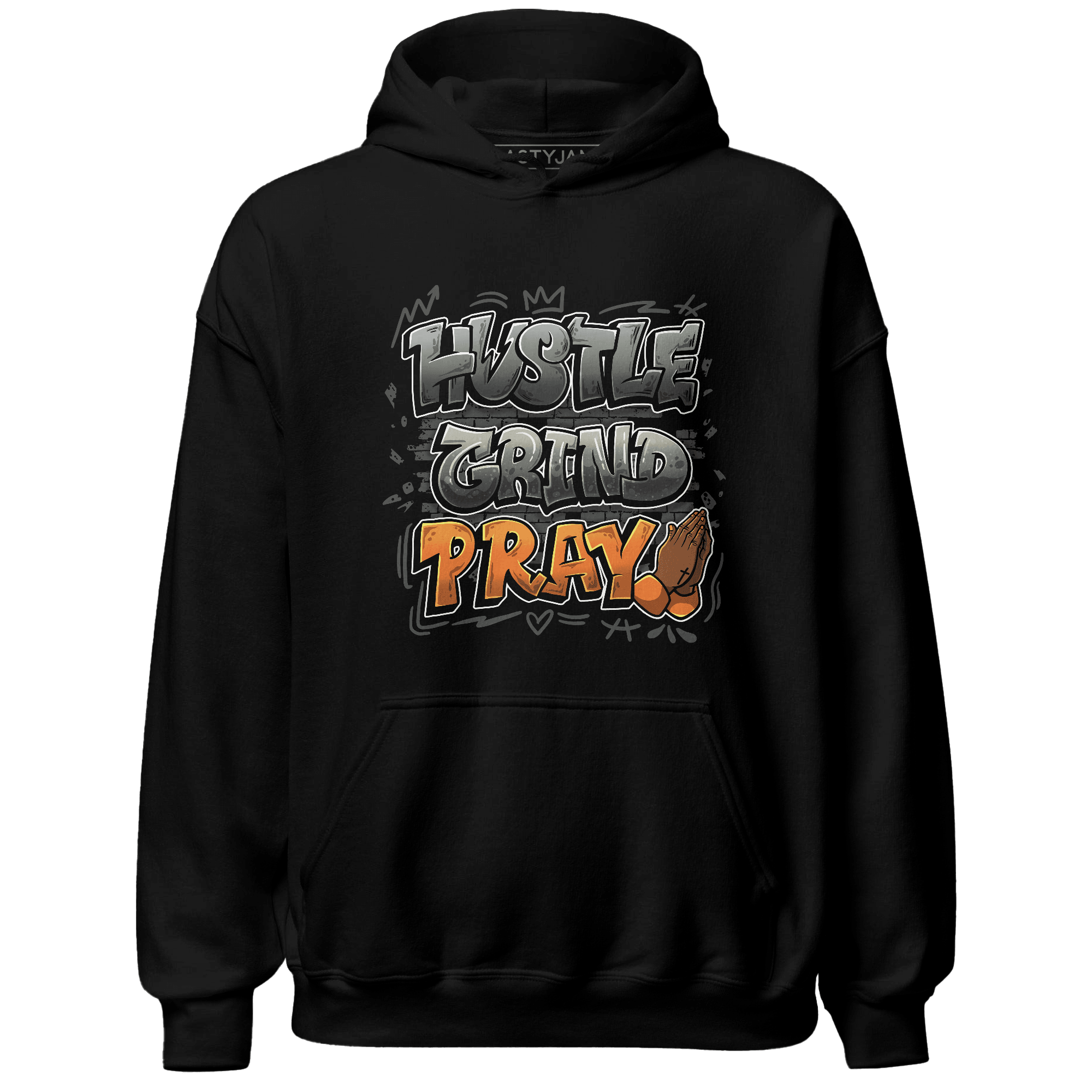 Fear Pack 3s Hoodie Match Hustle Grind Pray - NastyJamz